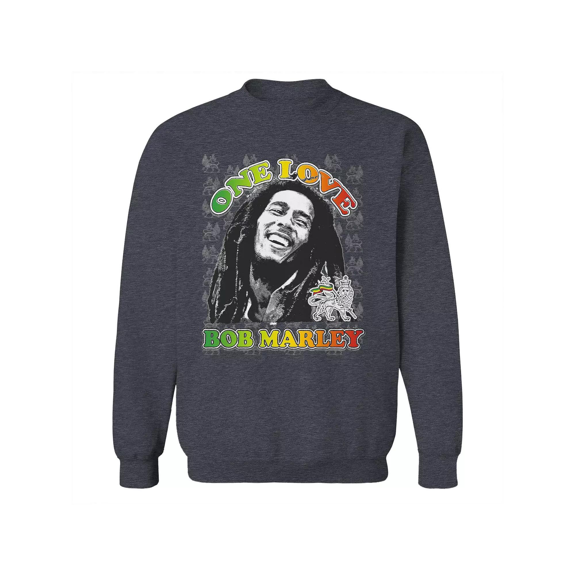 Junior's Bob Marley One Love Texture Graphic Fleece Sweatshirt, Women's,  Product Image