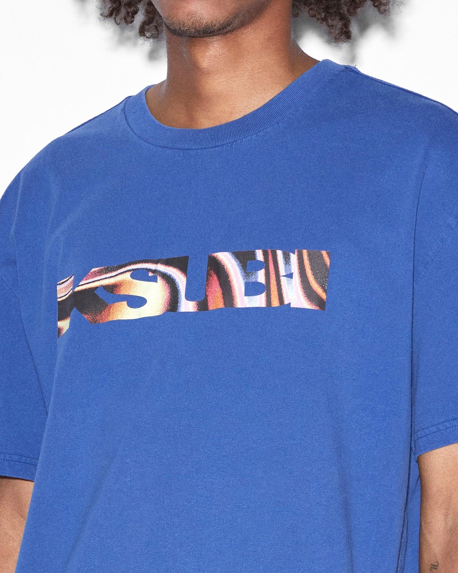 MIND STATE BIGGIE SS TEE SOLID BLUE Male Product Image