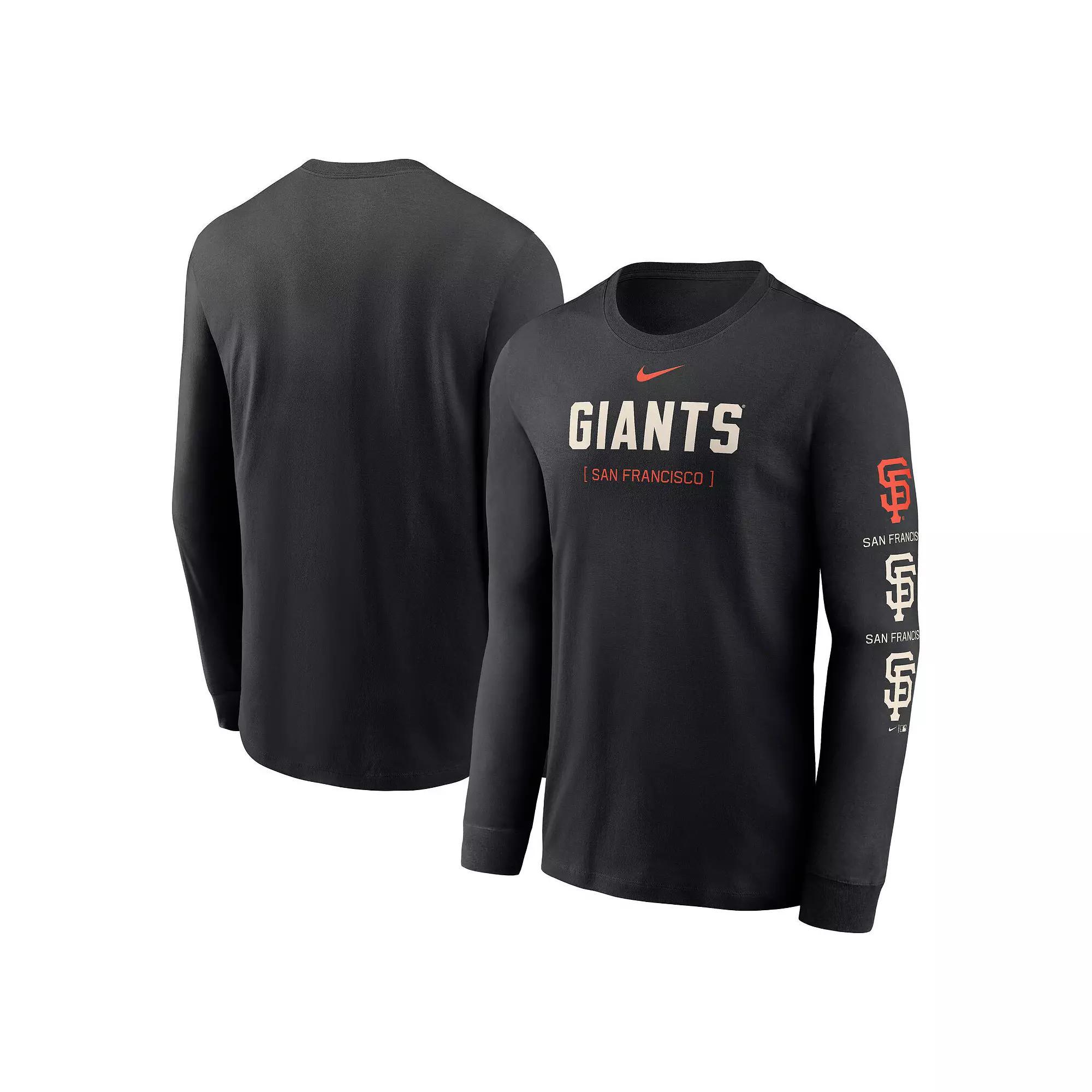 Men's Nike Navy Seattle Mariners Repeater Long Sleeve T-Shirt, Size: 2XL, Blue Product Image