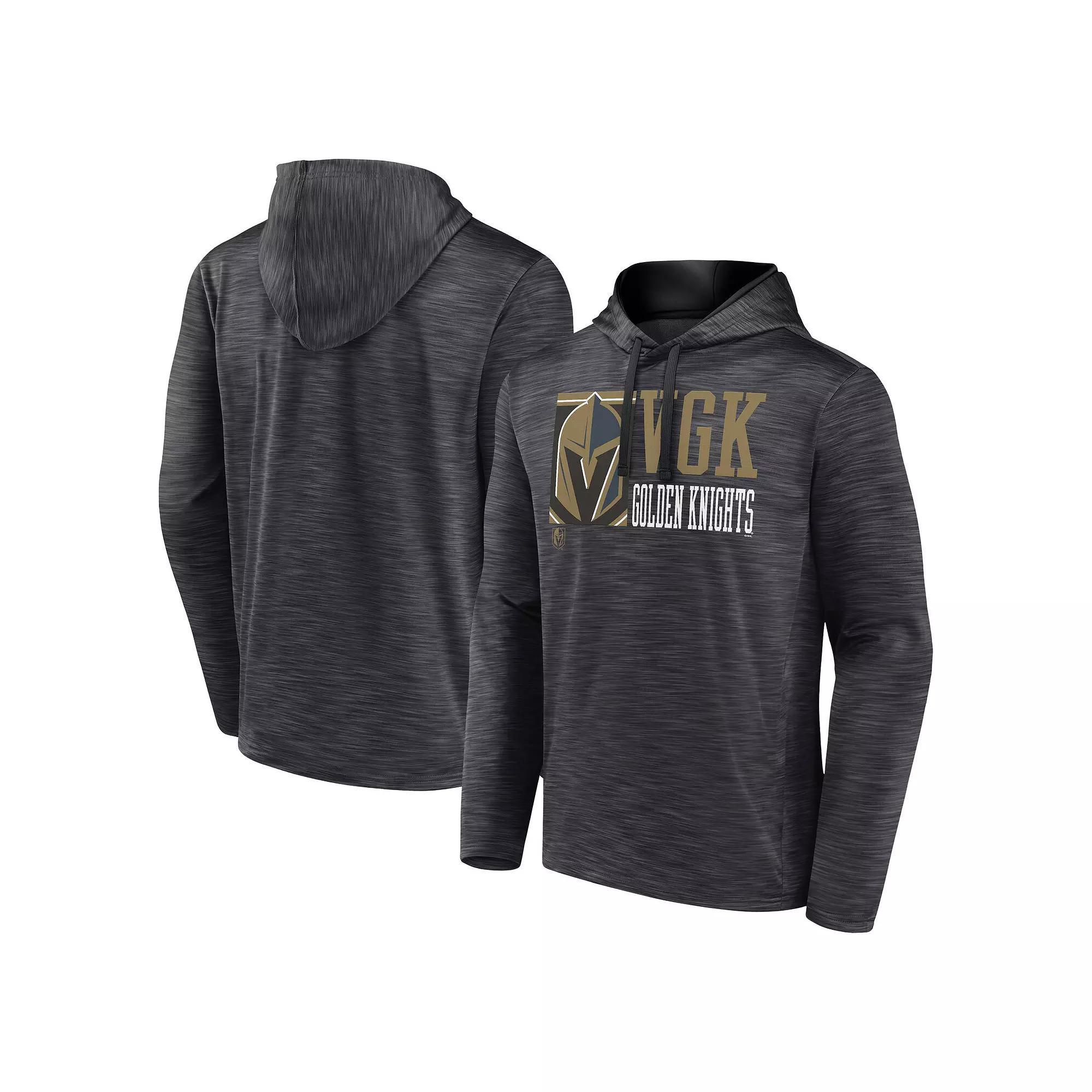 Men's Fanatics Charcoal Vegas Golden Knights Never Quit Pullover Hoodie,  Product Image