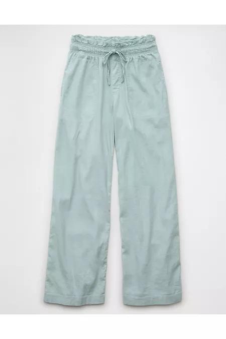 AE Dreamy Drape Linen-Blend Pull-On Pant Womens Product Image