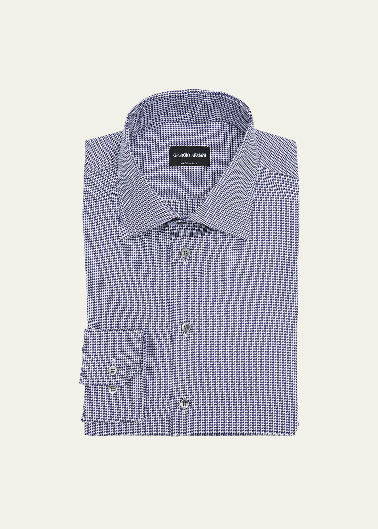 Mens Small Check Dress Shirt Product Image