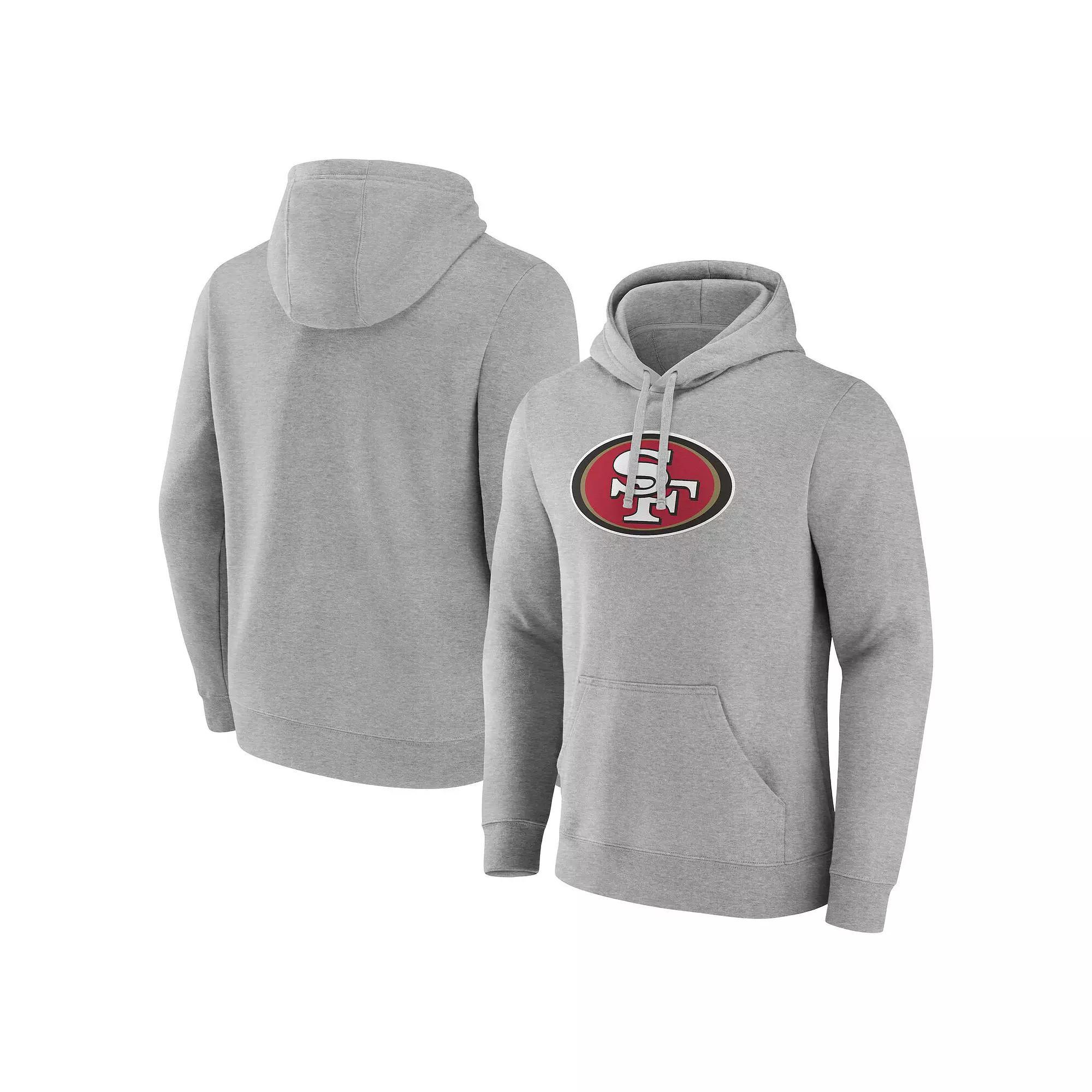 Men's Fanatics Heather Gray San Francisco 49ers Deliver Fleece Pullover Hoodie, Size: Small, Grey Product Image