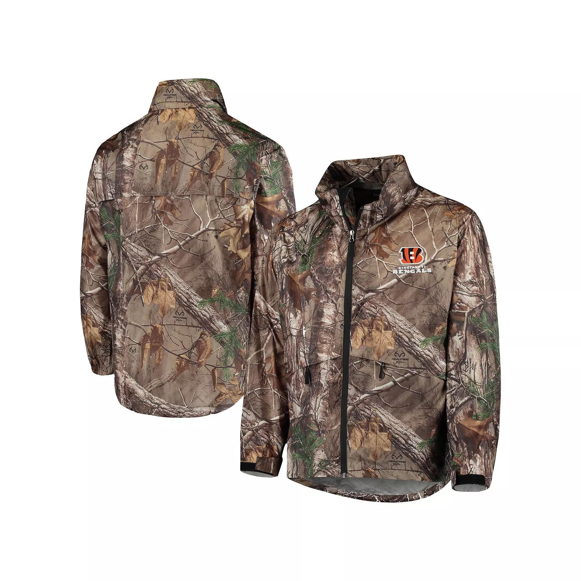 Men's Dunbrooke Realtree Camo Cincinnati Bengals Circle Sportsman Waterproof Packable Full-Zip Jacket, Size: Large, Green Product Image