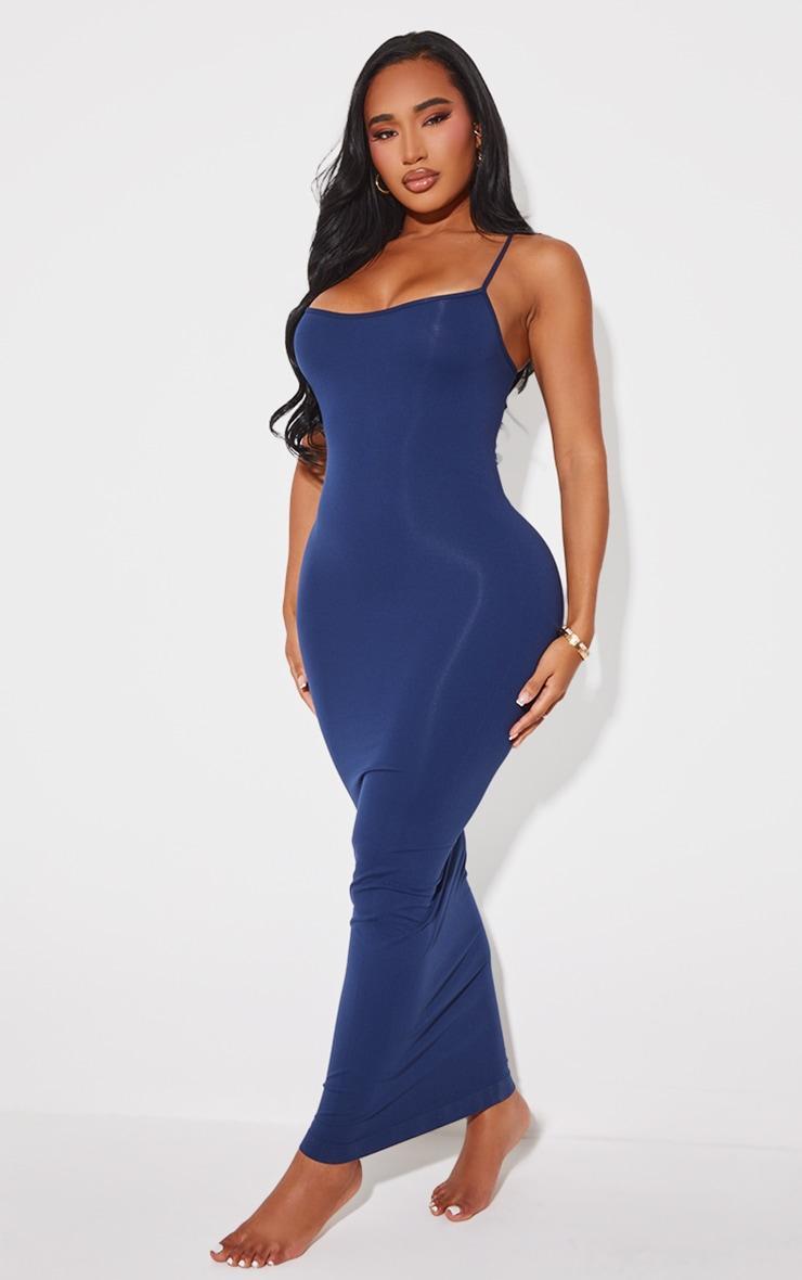 Shape Navy Stretch Seamless Strappy Maxi Dress Product Image