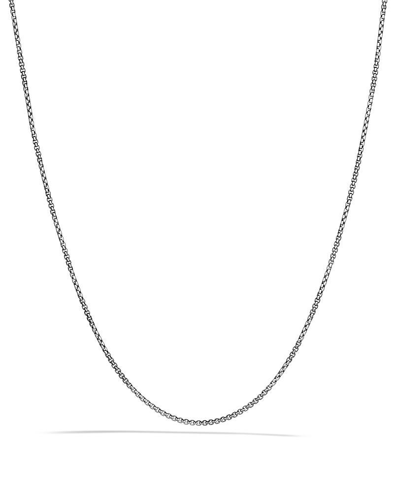 Womens Box Adjustable Chain Necklace In Sterling Silver Product Image