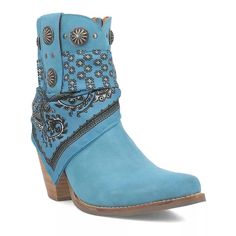 Women's Dingo Bandida Leather Western Ankle Boots,  Product Image