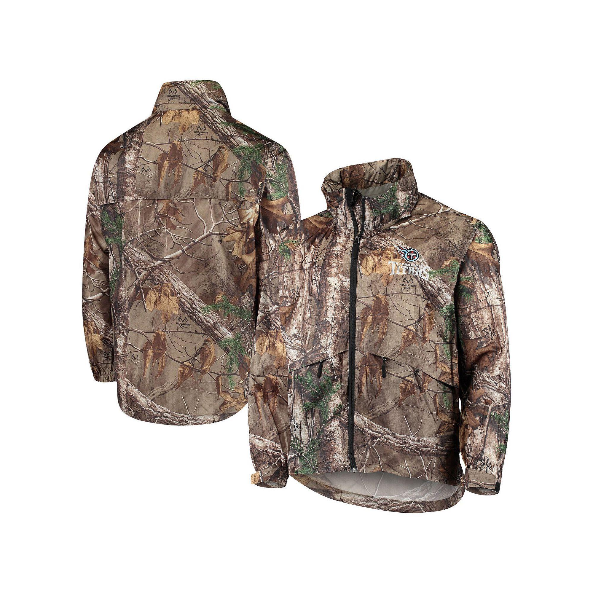 Men's Dunbrooke Realtree Camo Tennessee Titans Circle Sportsman Waterproof Packable Full-Zip Jacket, Size: Small, Green Product Image