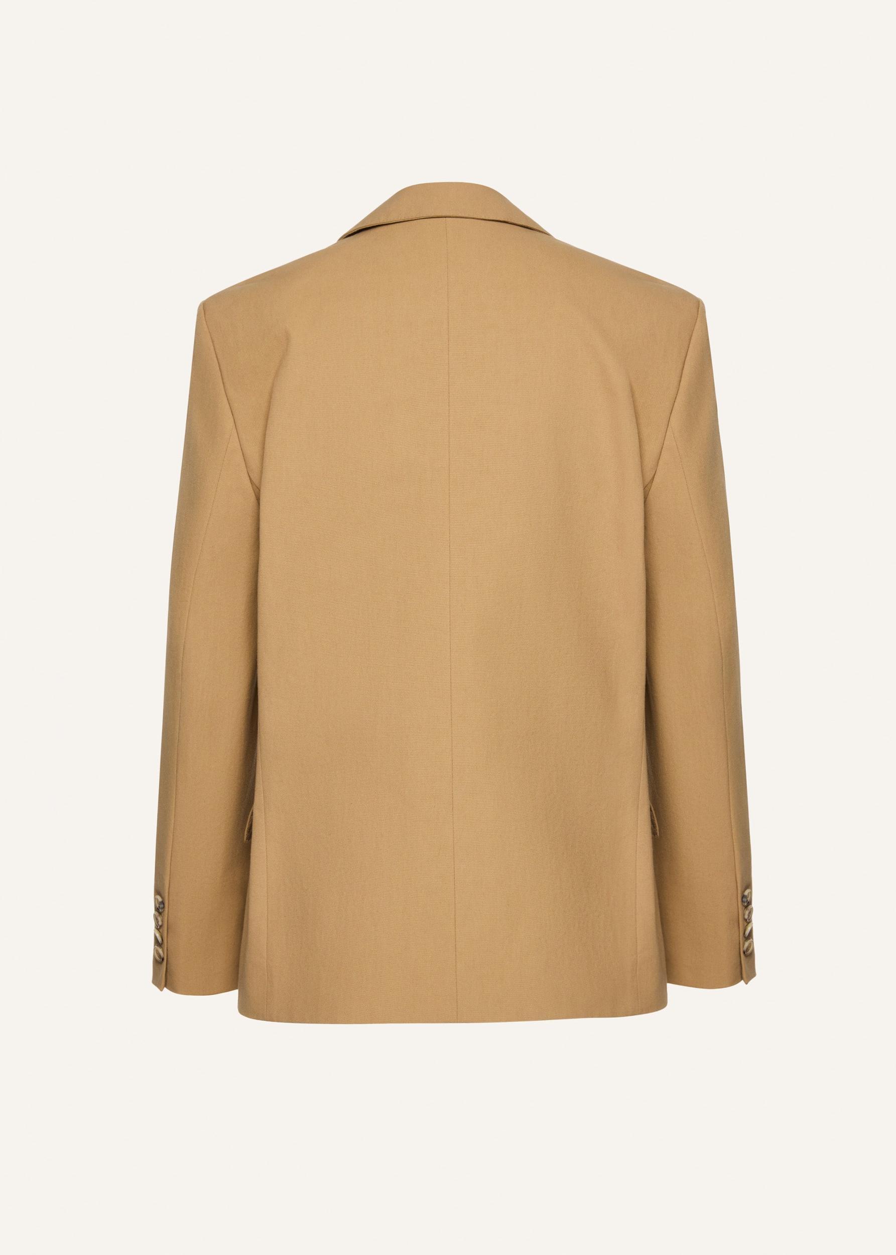 Classic oversized blazer in beige Product Image