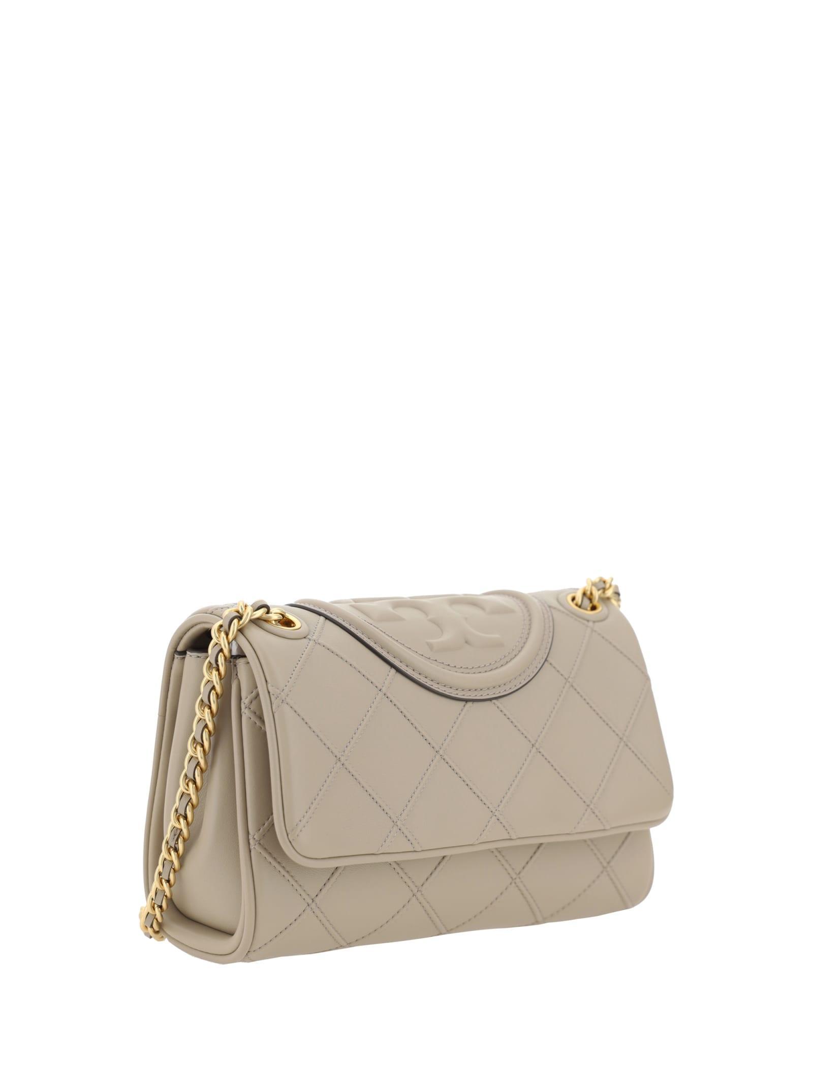 Small Fleming Shoulder Bag In Beige Product Image