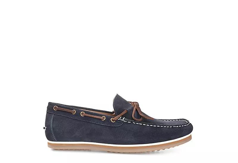 Thomas & Vine Sadler Mens Suede Moccasin Loafers Blue Product Image