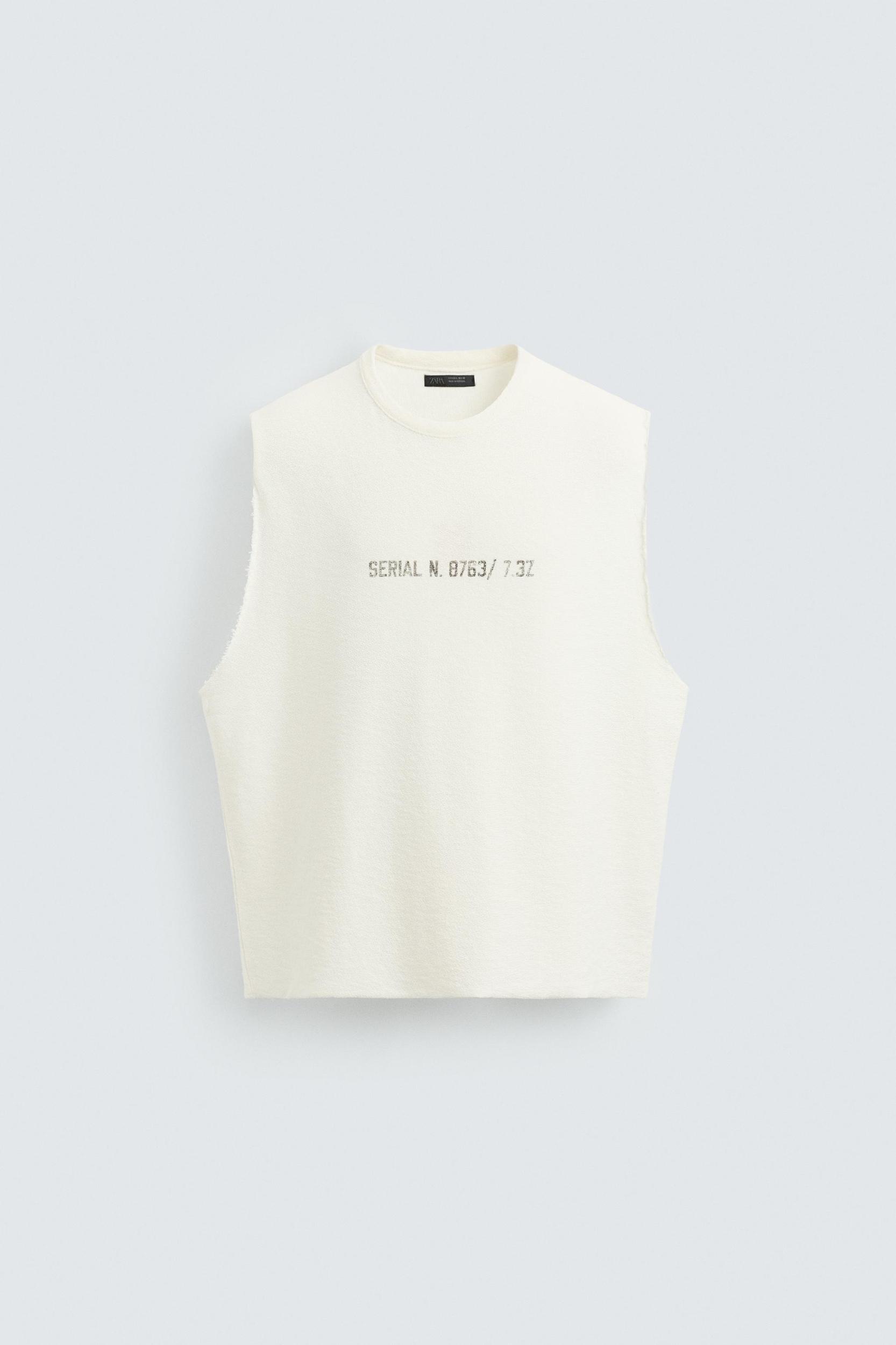 WASHED PRINT KNIT TANK TOP Product Image