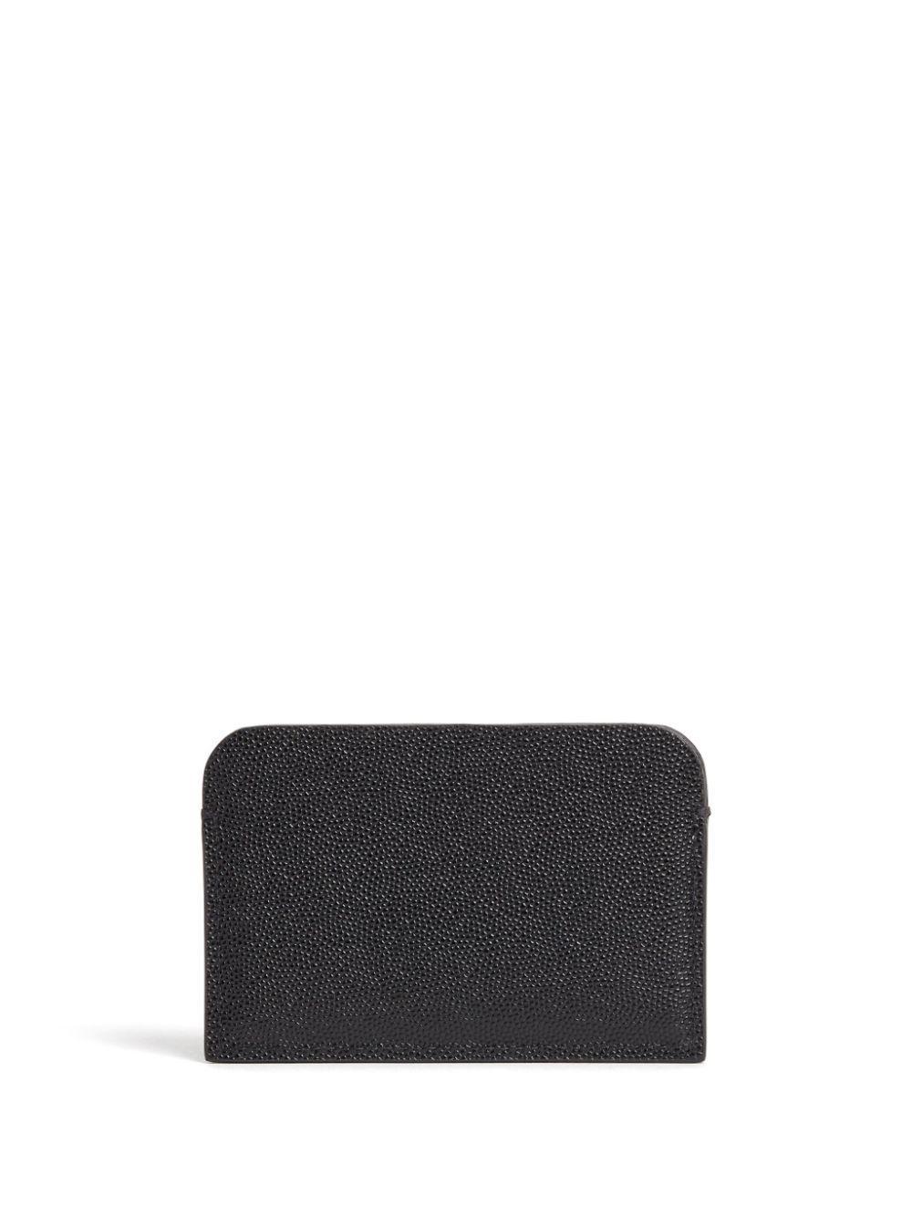 DSQUARED2 Logo-embossed Leather Cardholder In Black Product Image