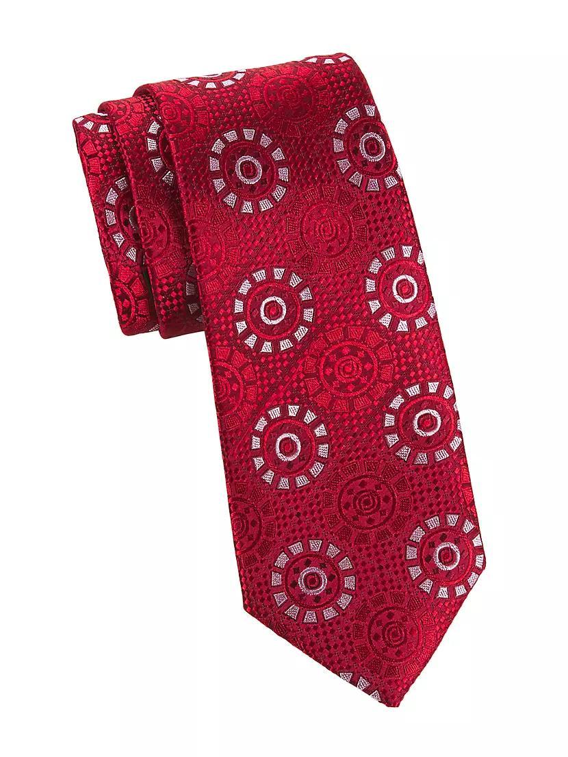 Medallion Woven Silk Tie Product Image