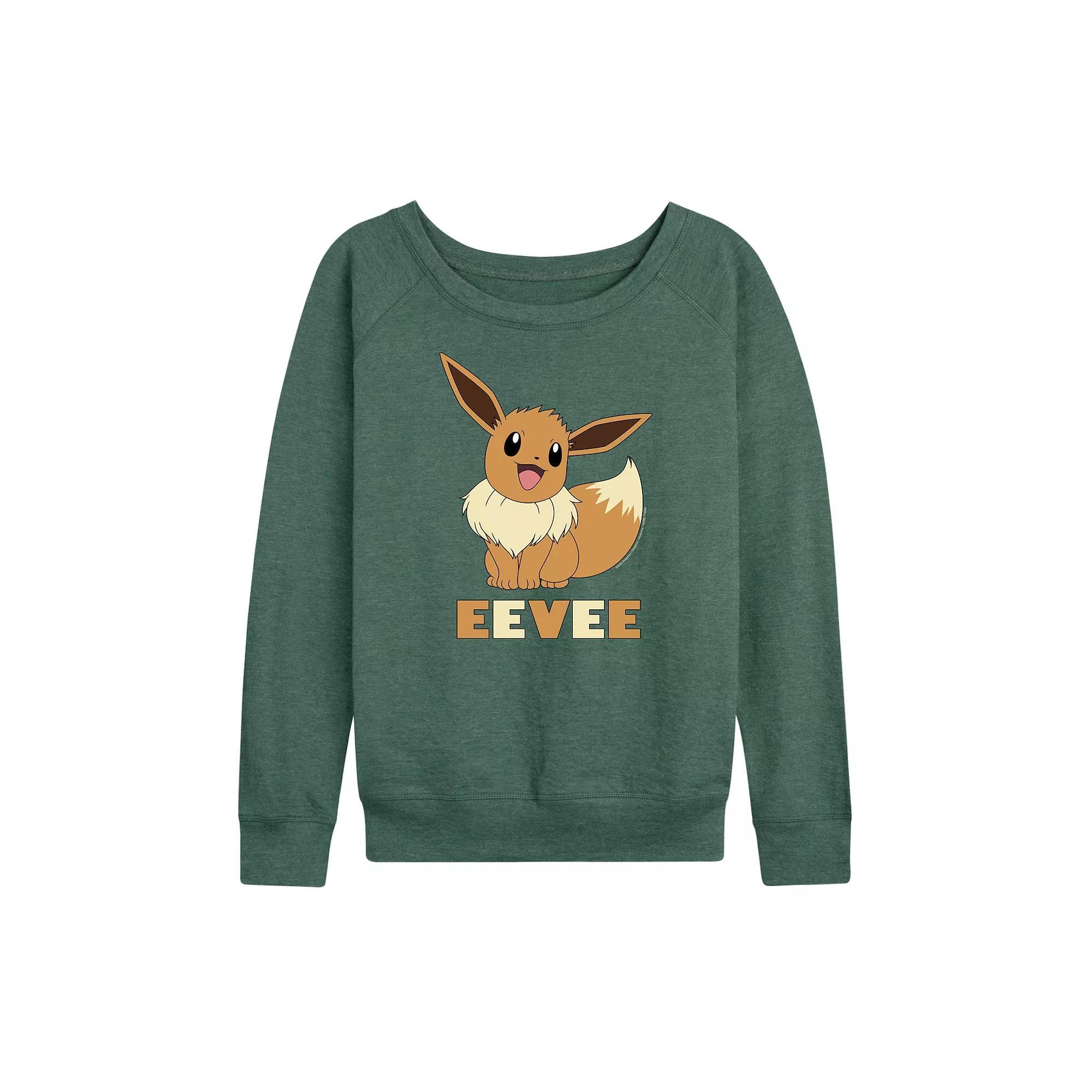 Women's Pokemon Eevee French Terry Long Sleeve Tee,  Product Image