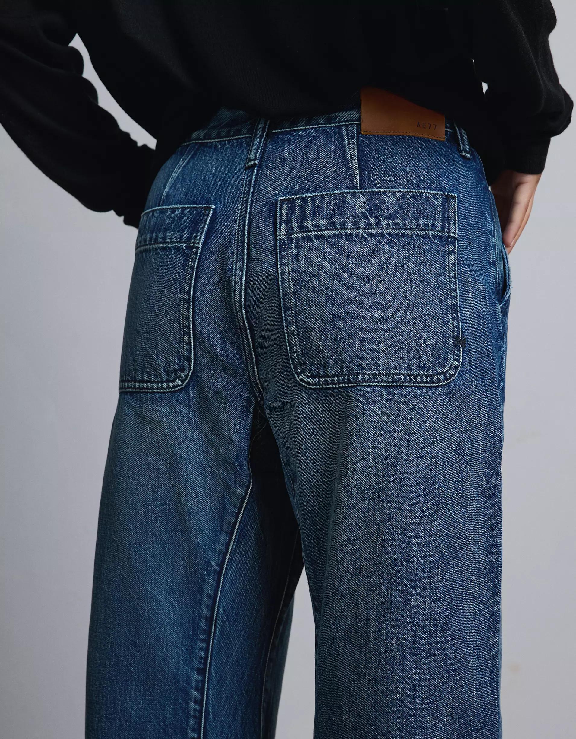 AE77 Premium Barrel Jean Product Image