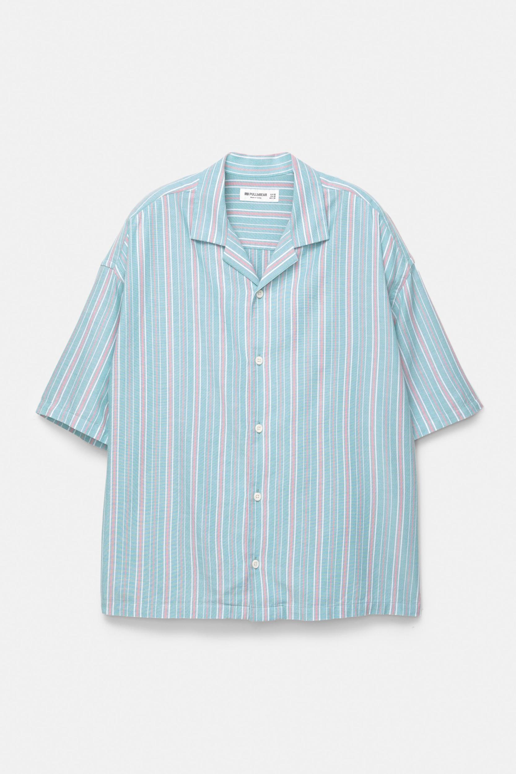 Striped short sleeve shirt Product Image