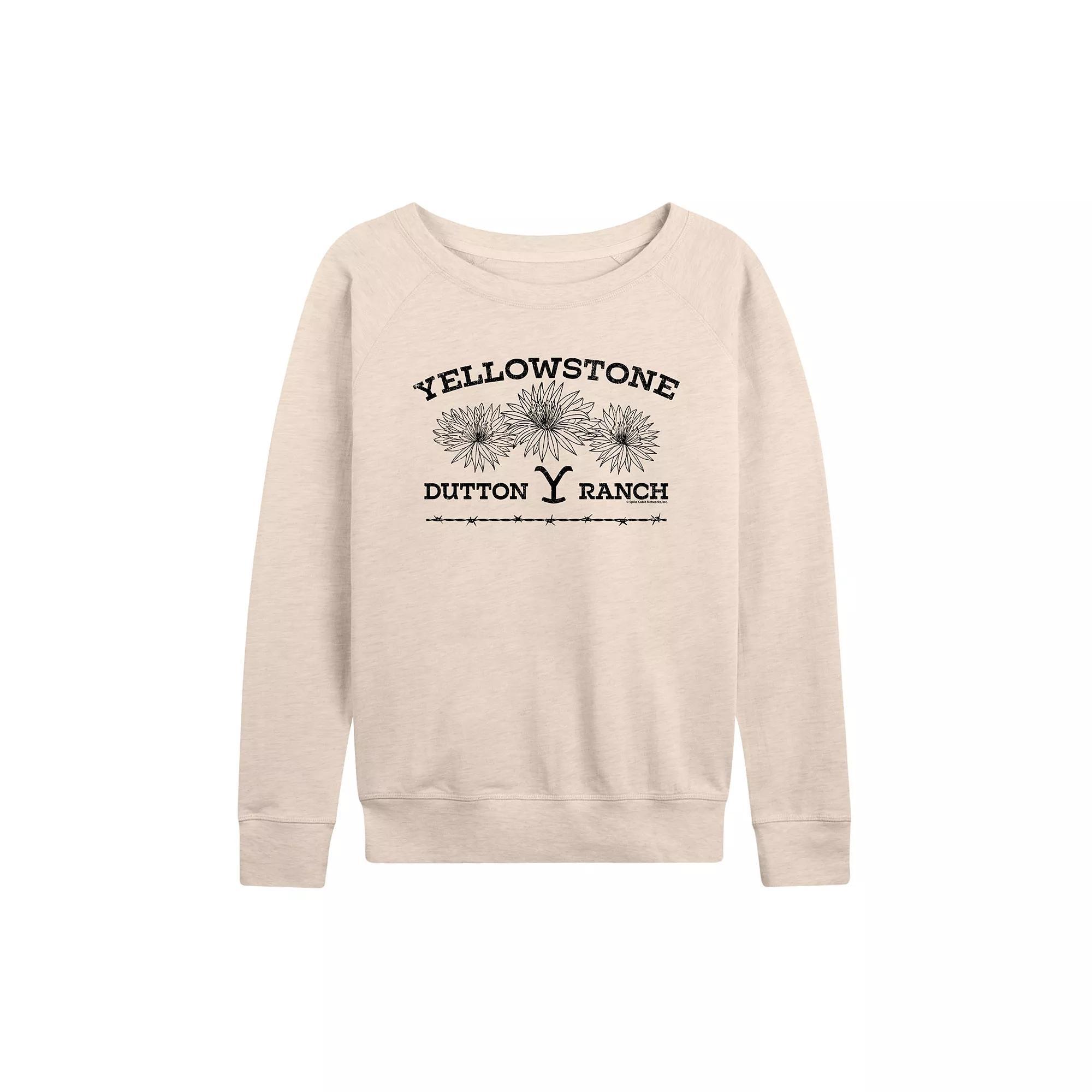 Women's Yellowstone Wildflowers French Terry Long Sleeve Tee, Girl's,  Product Image