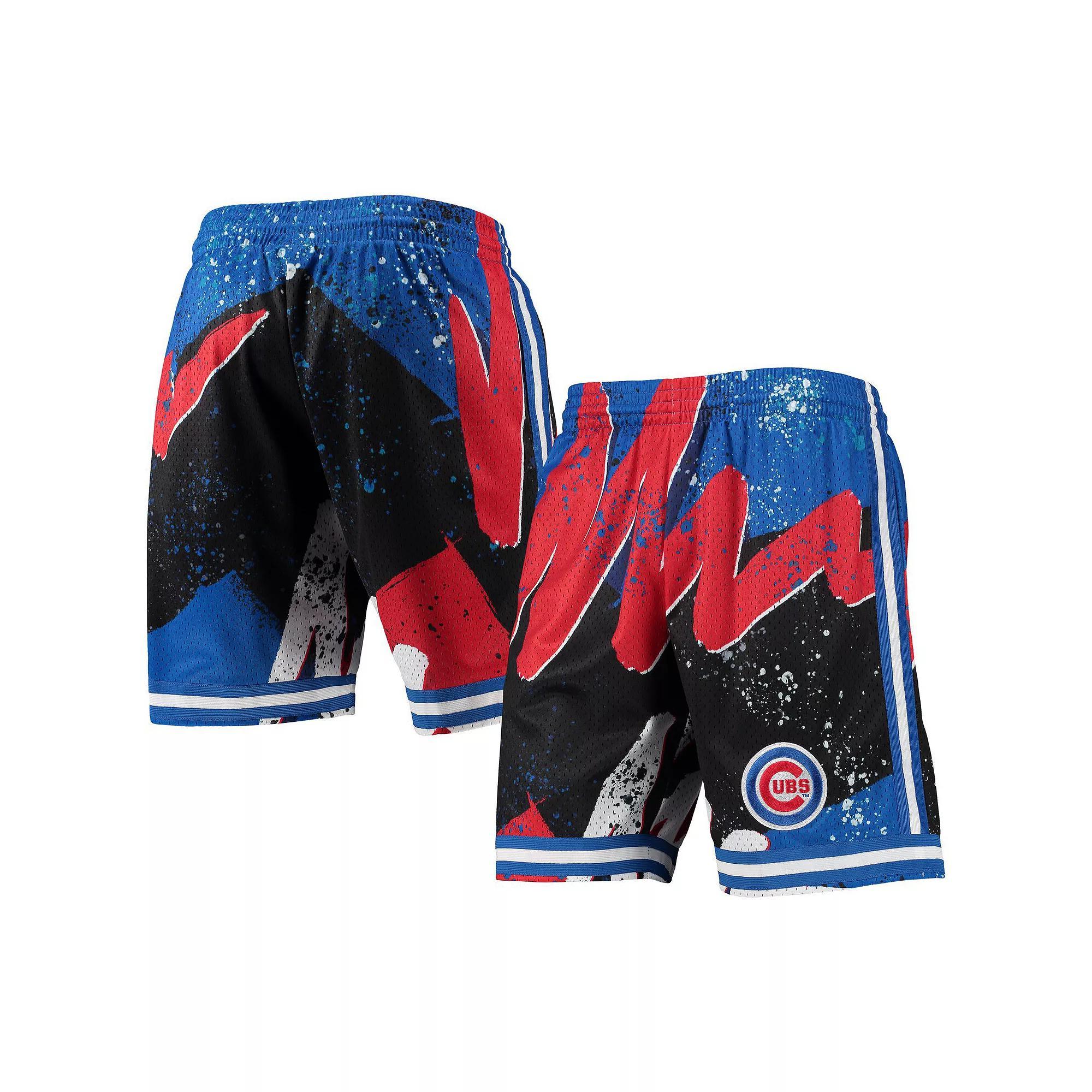 Men's Mitchell & Ness Royal Chicago Cubs Hyper Hoops Shorts, Size: Small, Blue Product Image