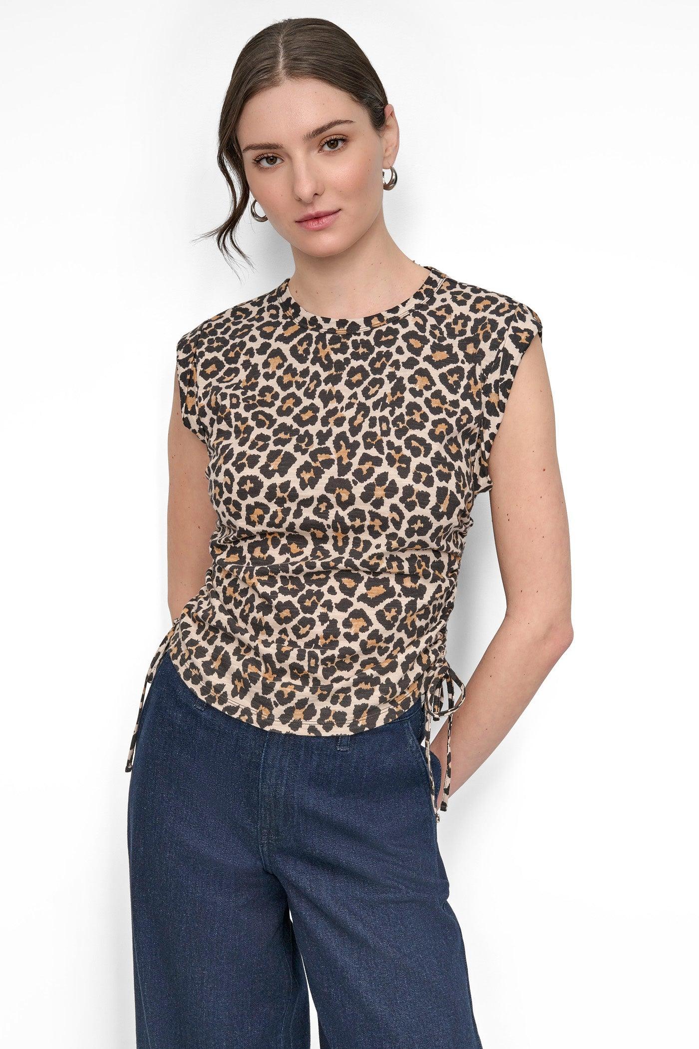 RUCHED SIDE-TIE TEE Product Image