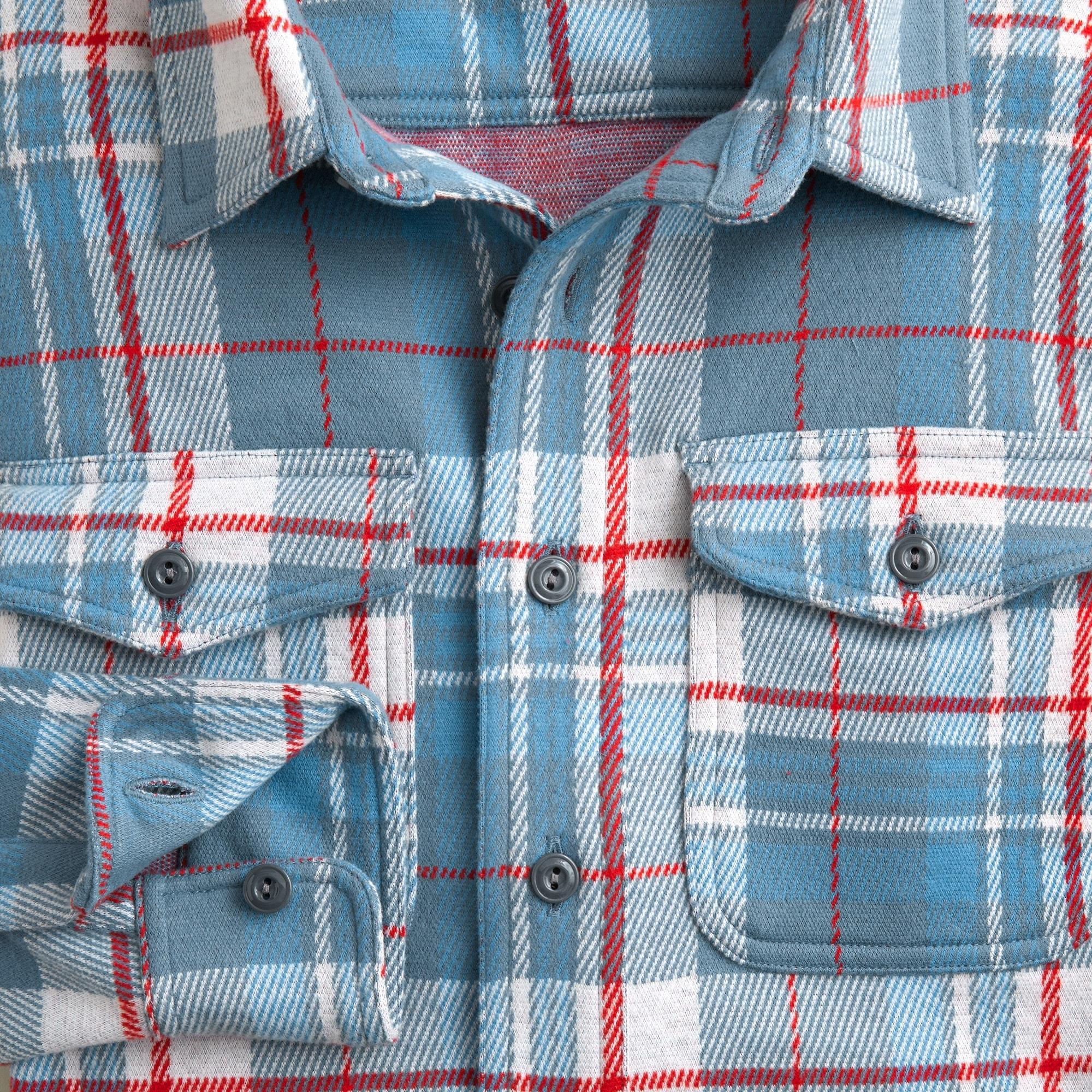 Seaboard soft-knit shirt in plaid Product Image