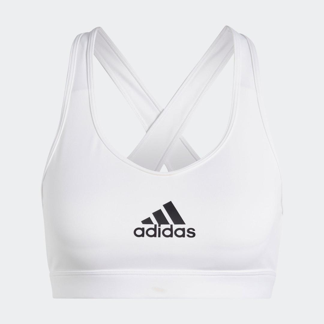 adidas PowerReact Train Medium-Support Bra Black L A-C Womens Product Image