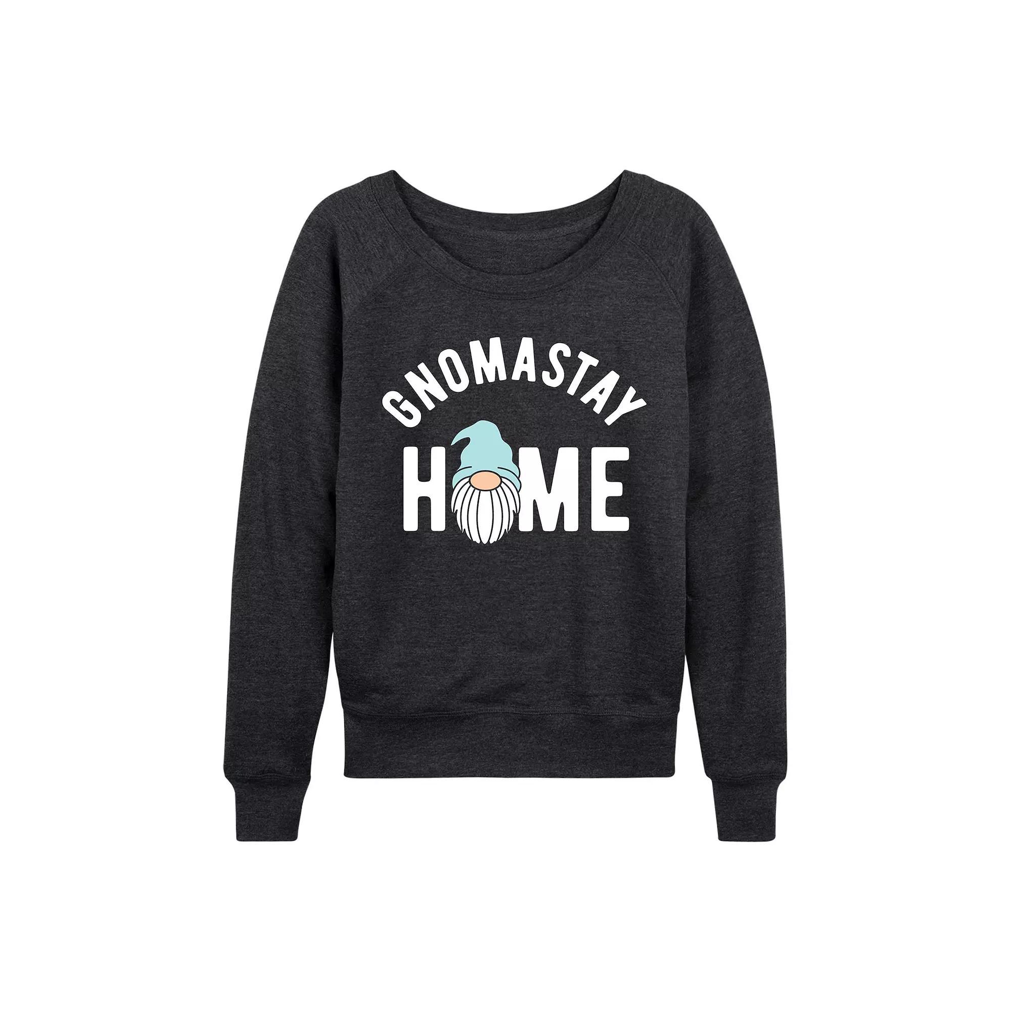 Women's Gnomastay Home French Terry Long Sleeve Tee,  Product Image