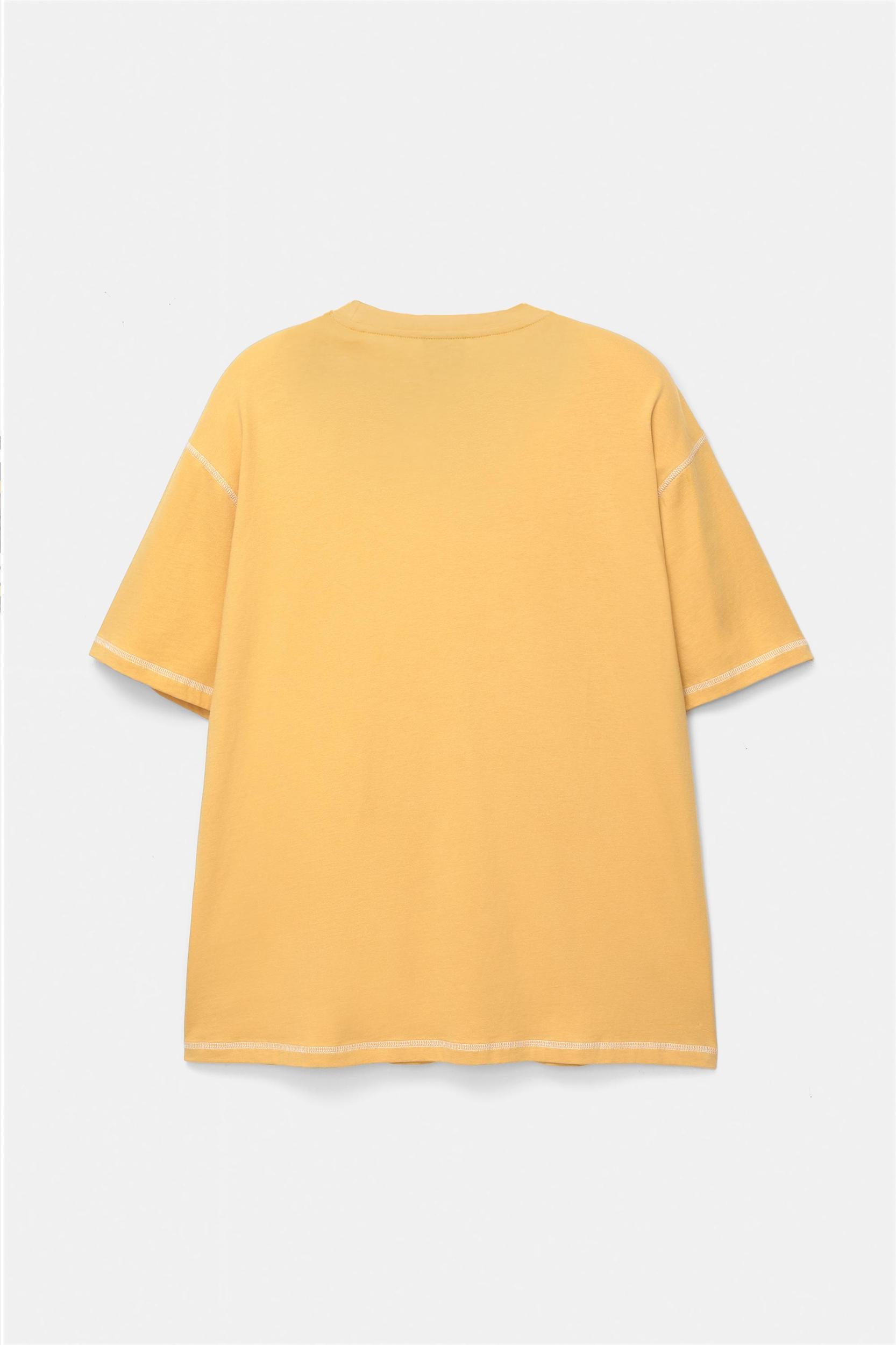 Contrast stitch T-shirt Product Image