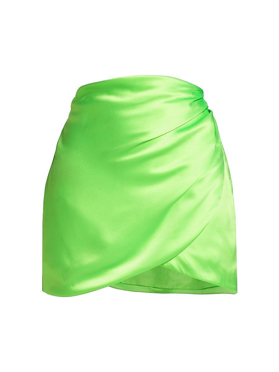 Womens Wrap Silk Miniskirt Size 0 Product Image