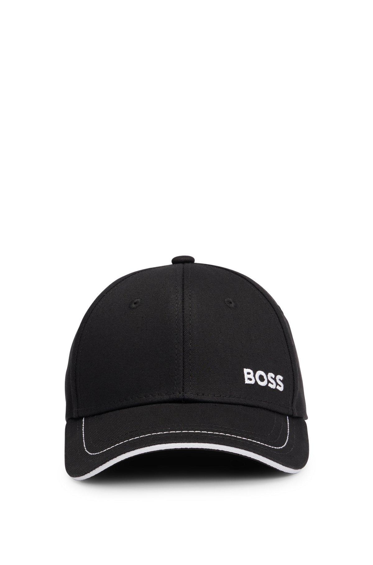 Cotton-twill cap with embroidered logo and metal buckle Product Image