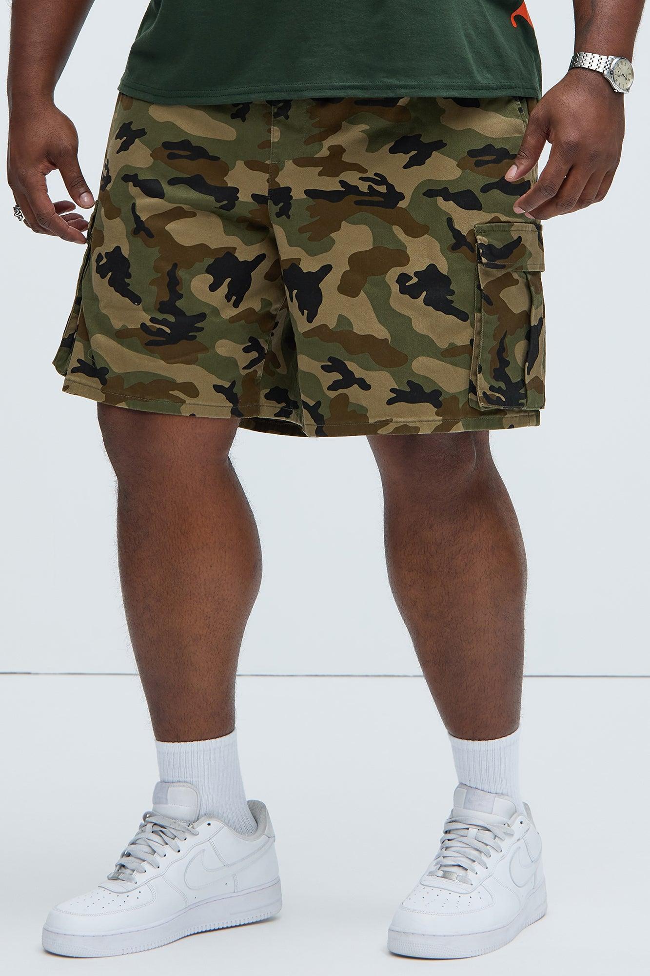 Twill Volley Cargo Shorts - Camouflage Product Image