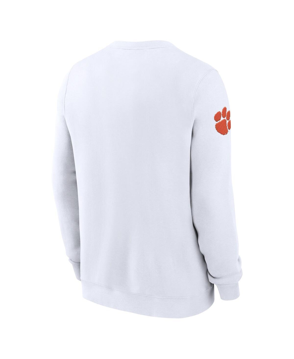 NIKE Men's White Clemson Tigers 2024 Sideline Dabo Pullover Sweatshirt Product Image