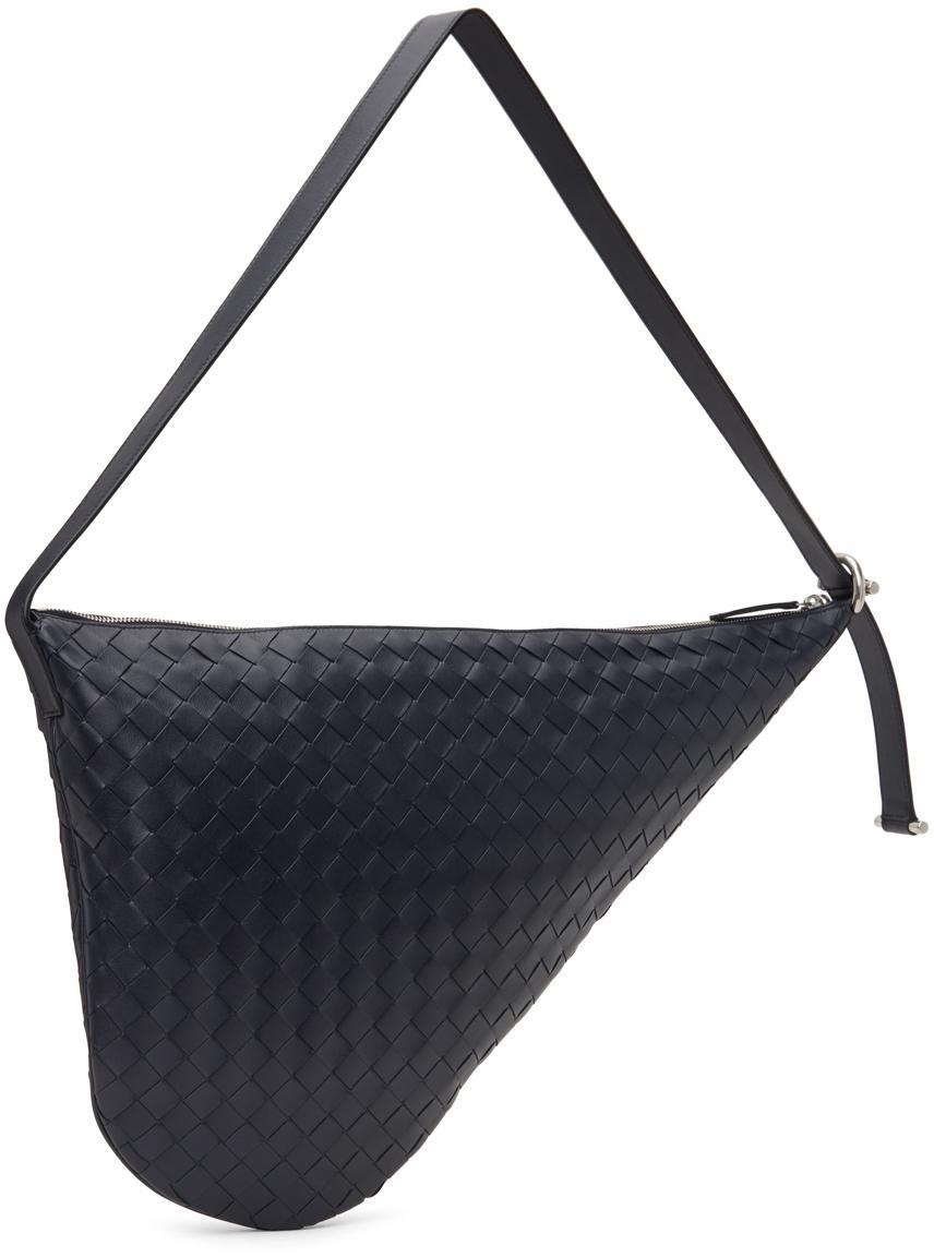 BOTTEGA VENETA Virgule Intrecciato Bag In Black_silver Product Image