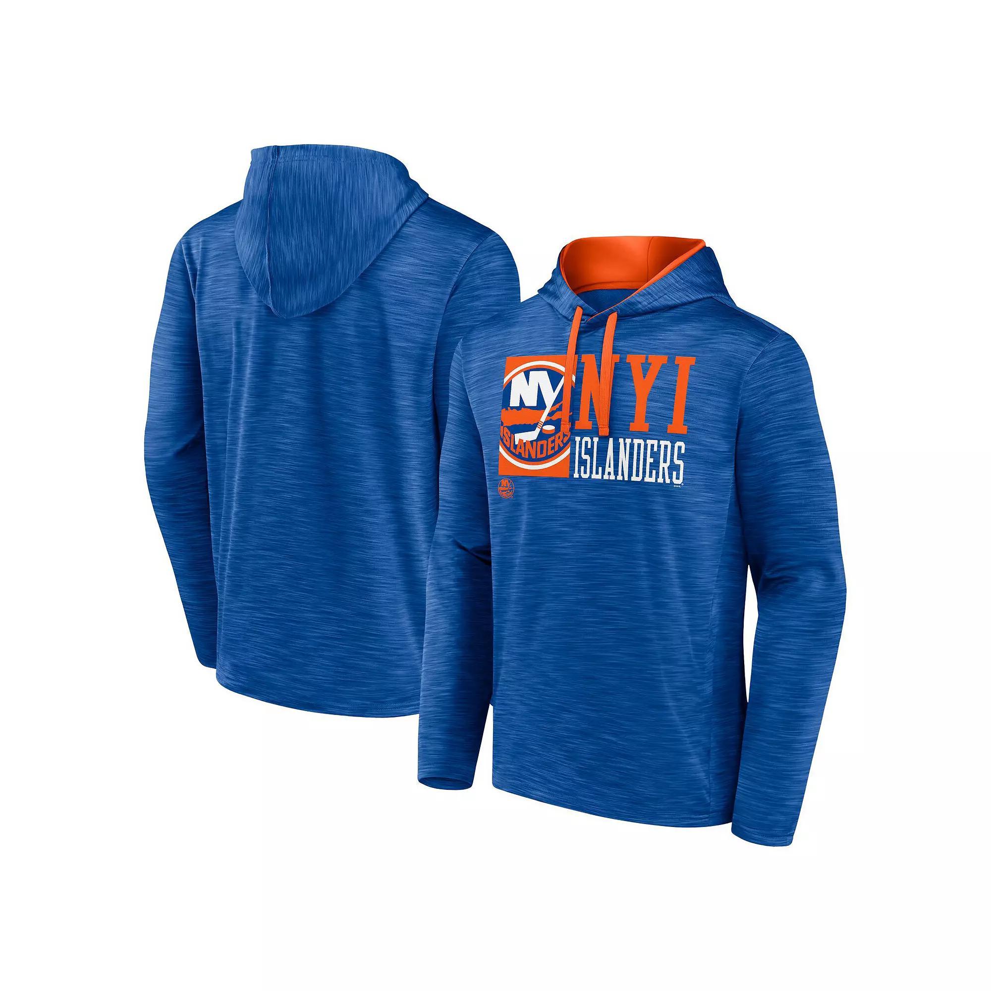 Men's Fanatics Royal New York Islanders Never Quit Pullover Hoodie,  Product Image