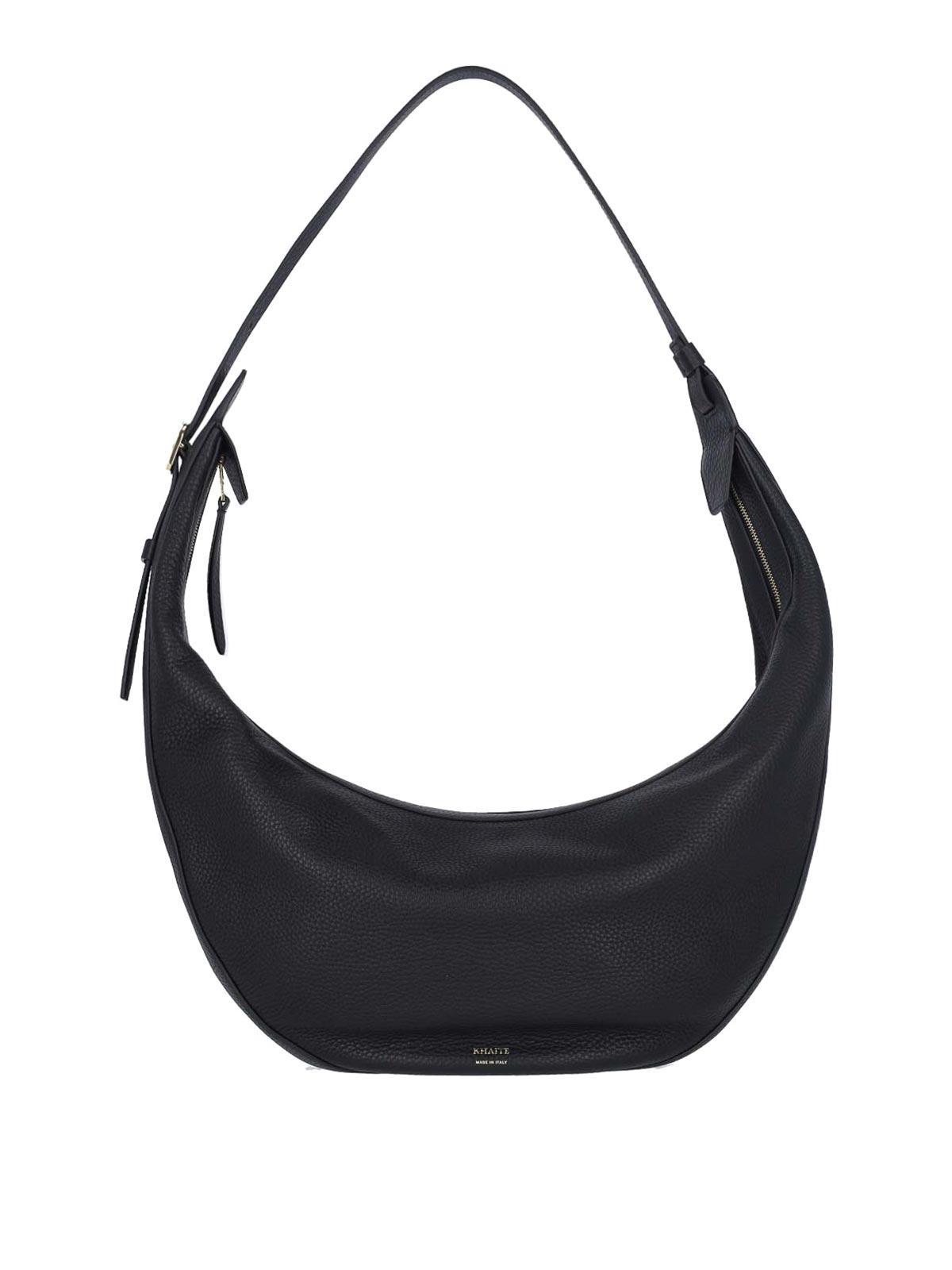 KHAITE Augustina Hobo Shoulder Bag In Black Product Image