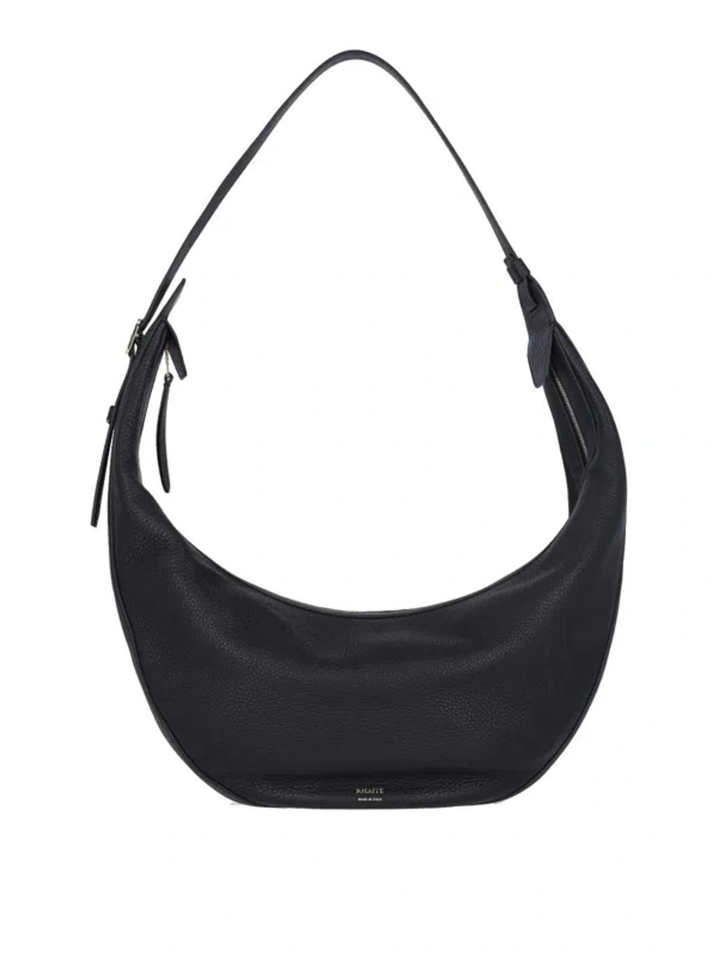 KHAITE Augustina Hobo Shoulder Bag In Black Product Image