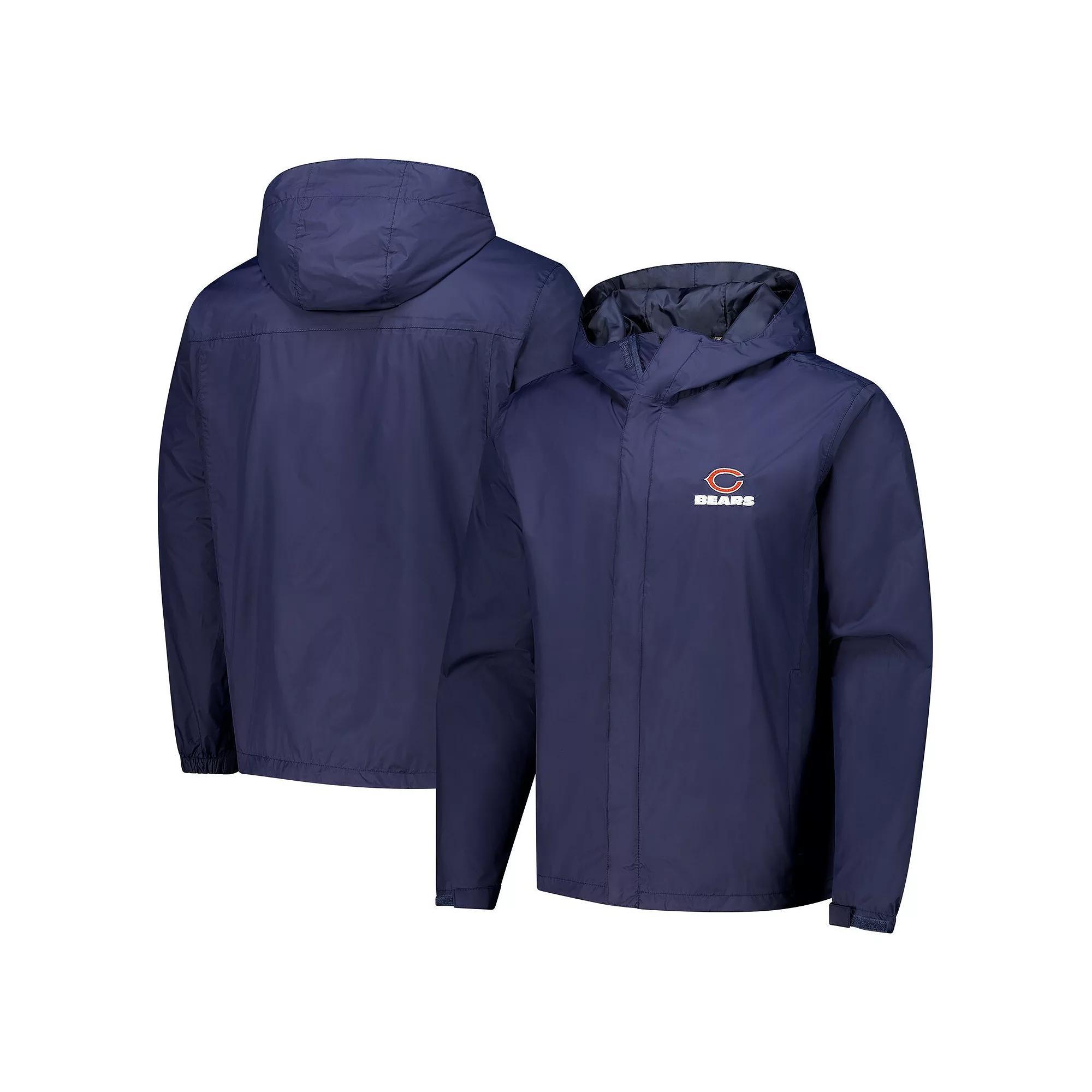 Men's Dunbrooke Navy Chicago Bears Tropic Waterproof Packable Hoodie Jacket, Size: Medium, Blue Product Image