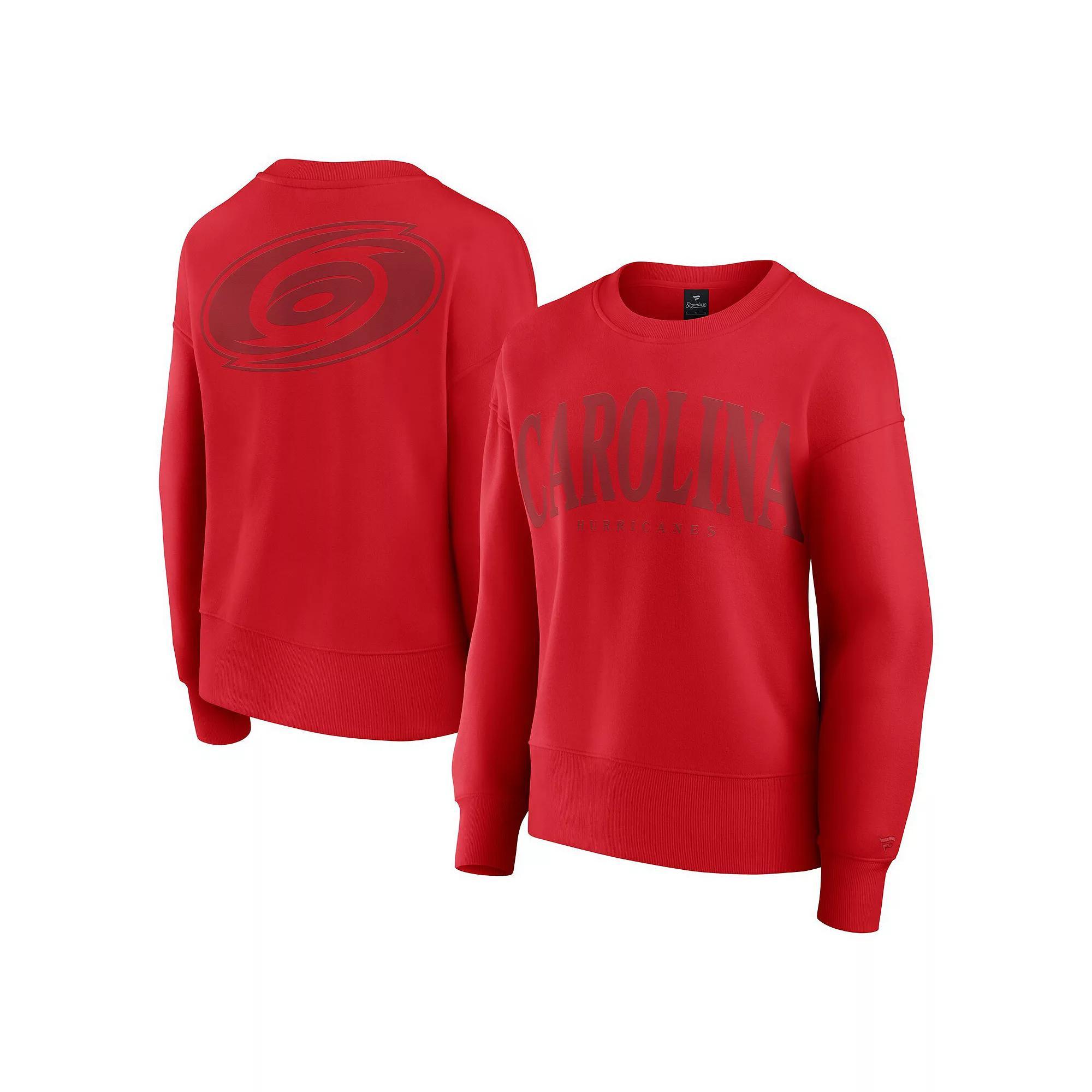 Women's Fanatics Red New Jersey Devils Elements Flow Pullover Sweatshirt,  Product Image