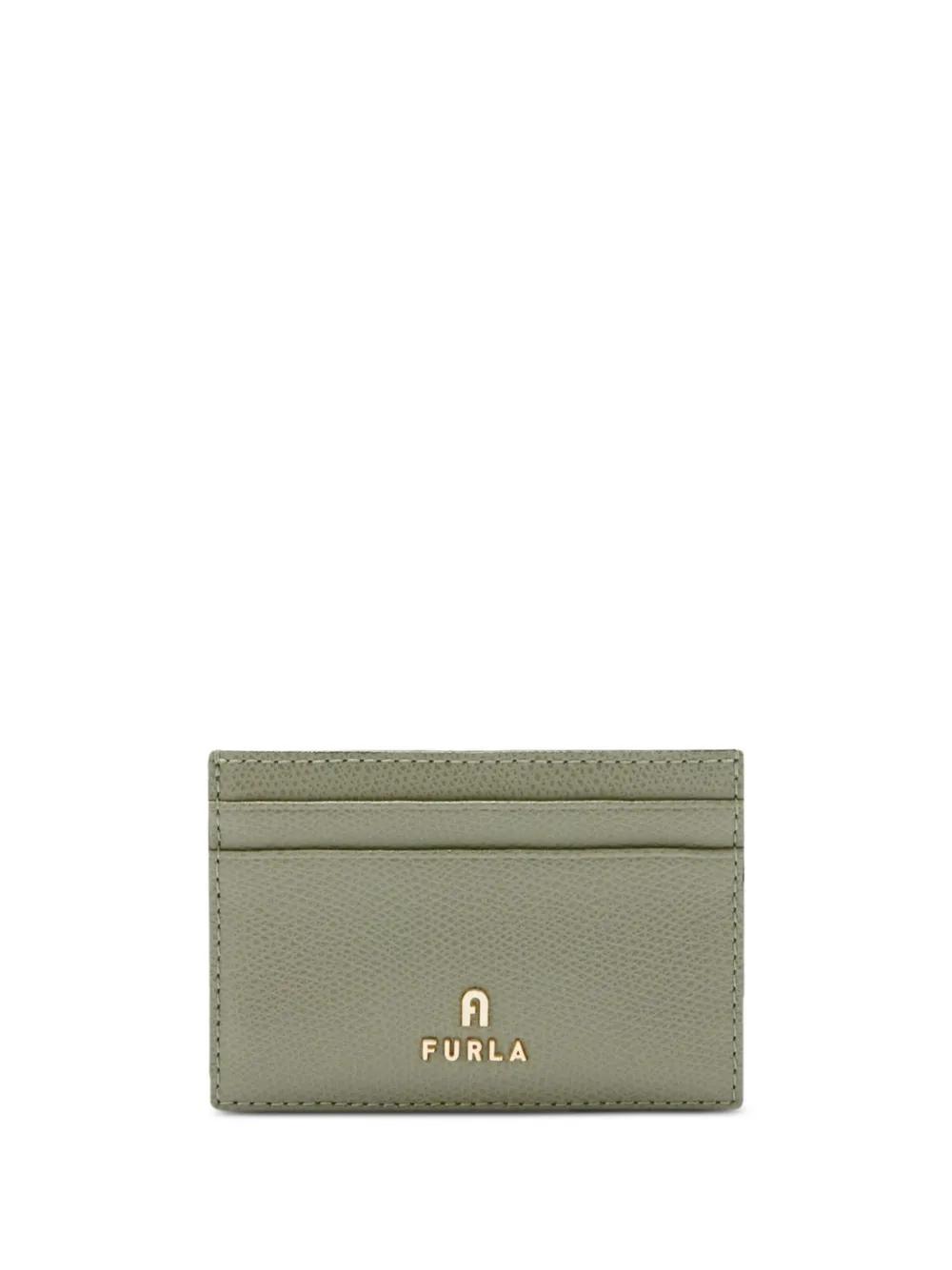 FURLA Camelia Card Holder In Green Product Image