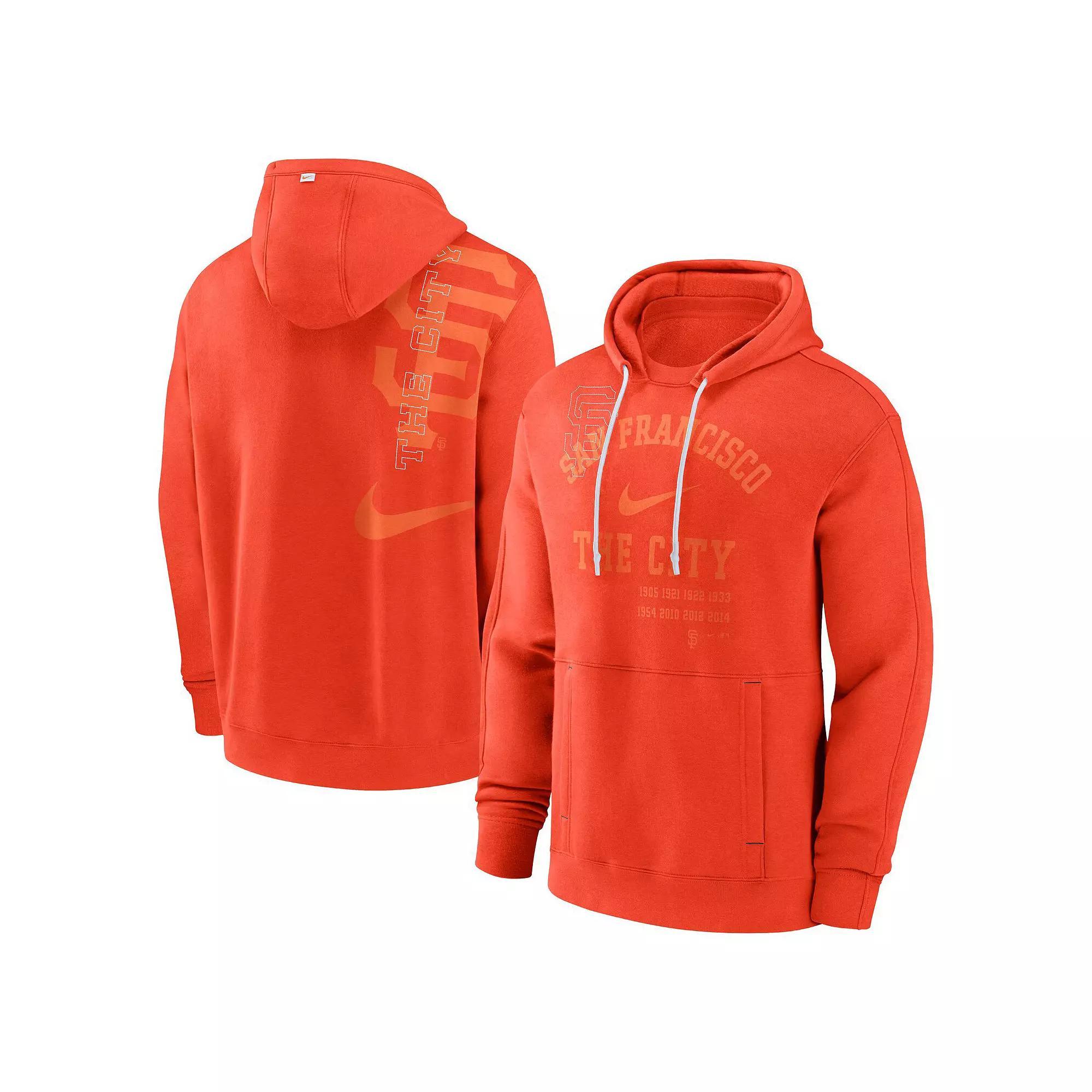 Men's Nike Orange San Francisco Giants Statement Ball Game Pullover Hoodie, Size: Large Product Image