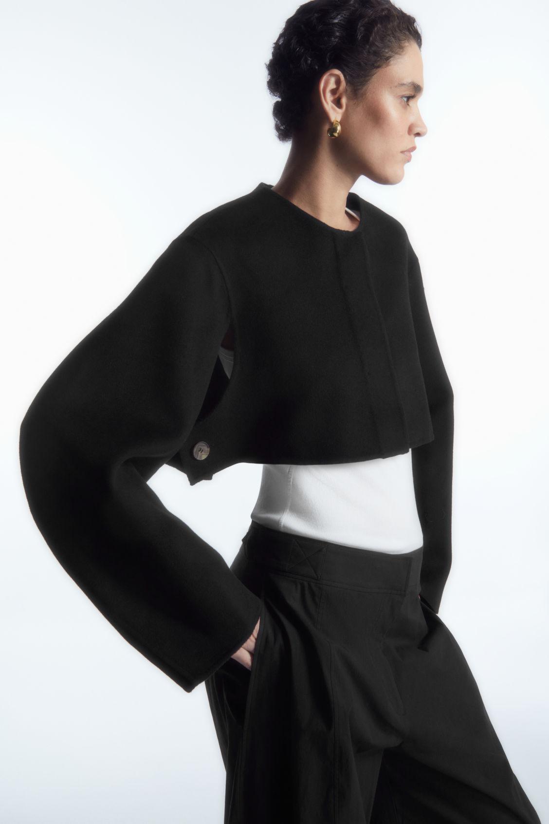 DOUBLE-FACED CROPPED HYBRID JACKET Product Image