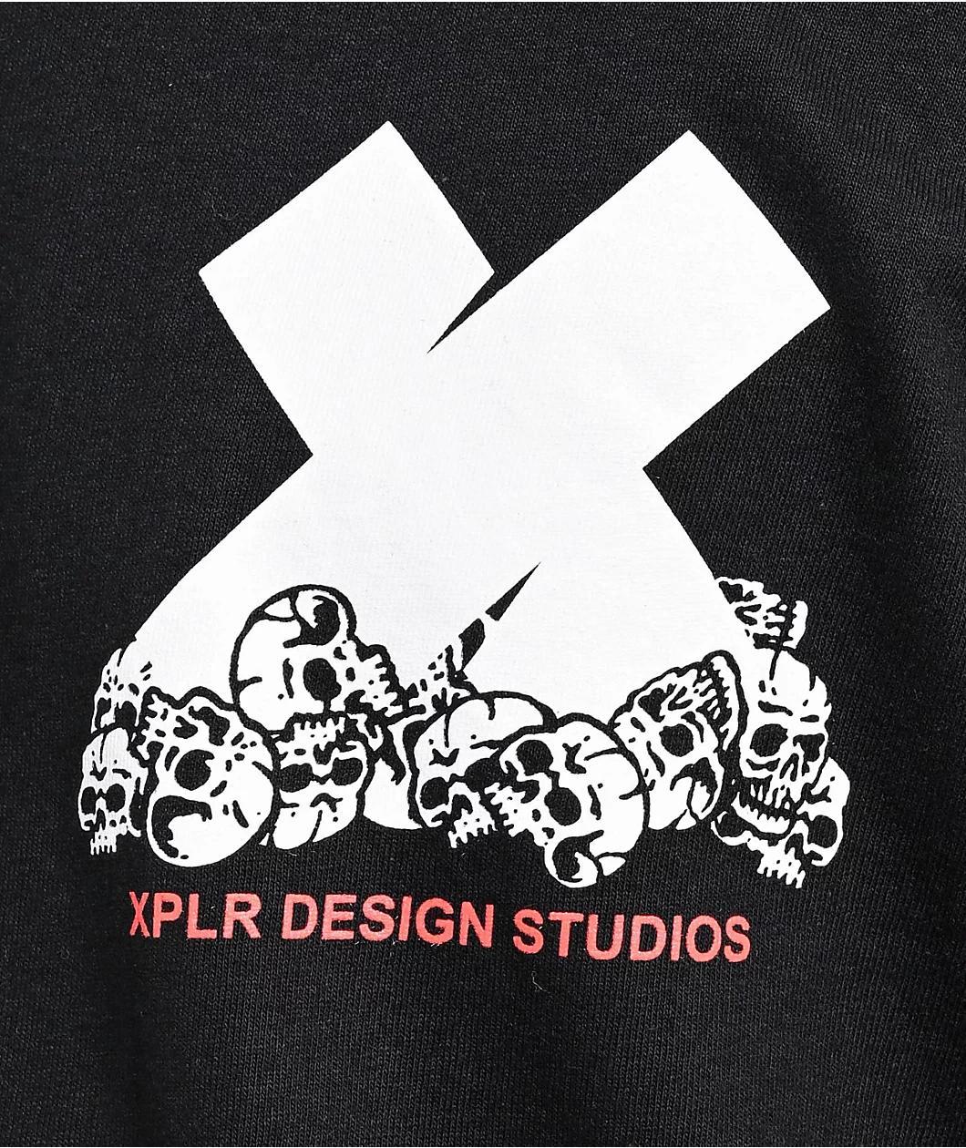 XPLR Bones Black T-Shirt Product Image