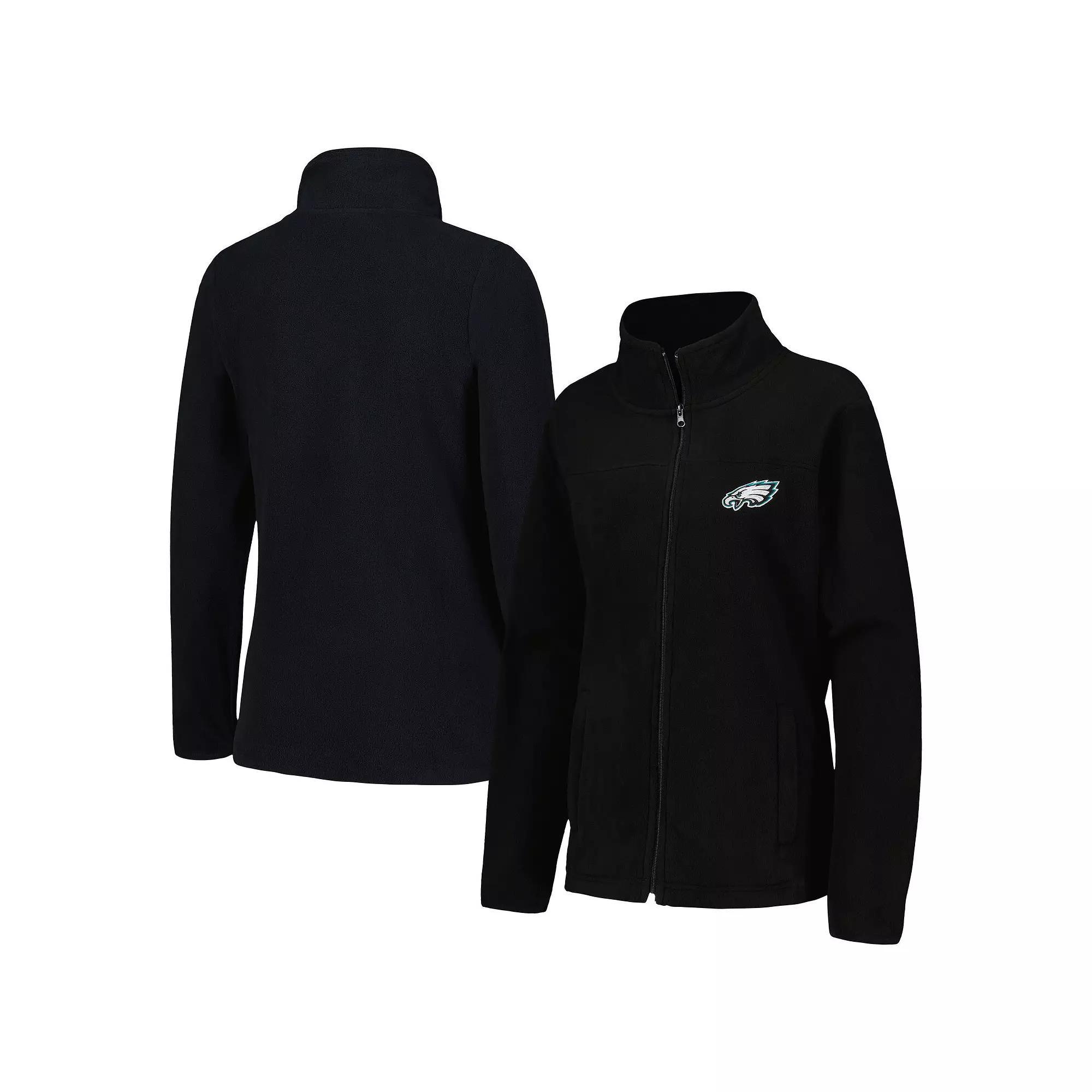 Women's Dunbrooke Black Philadelphia Eagles Hayden Polar Fleece Full-Zip Jacket, Size: Large Product Image