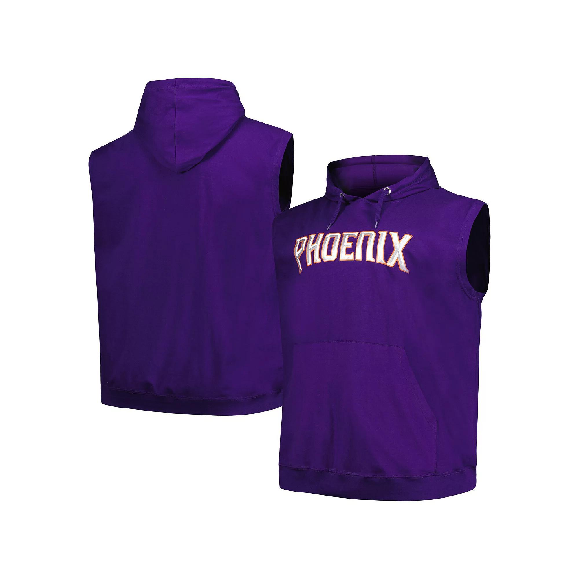 Men's Fanatics Branded Purple Phoenix Suns Big & Tall Jersey Muscle Pullover Hoodie, Size: 2XB, Phx Purple Product Image