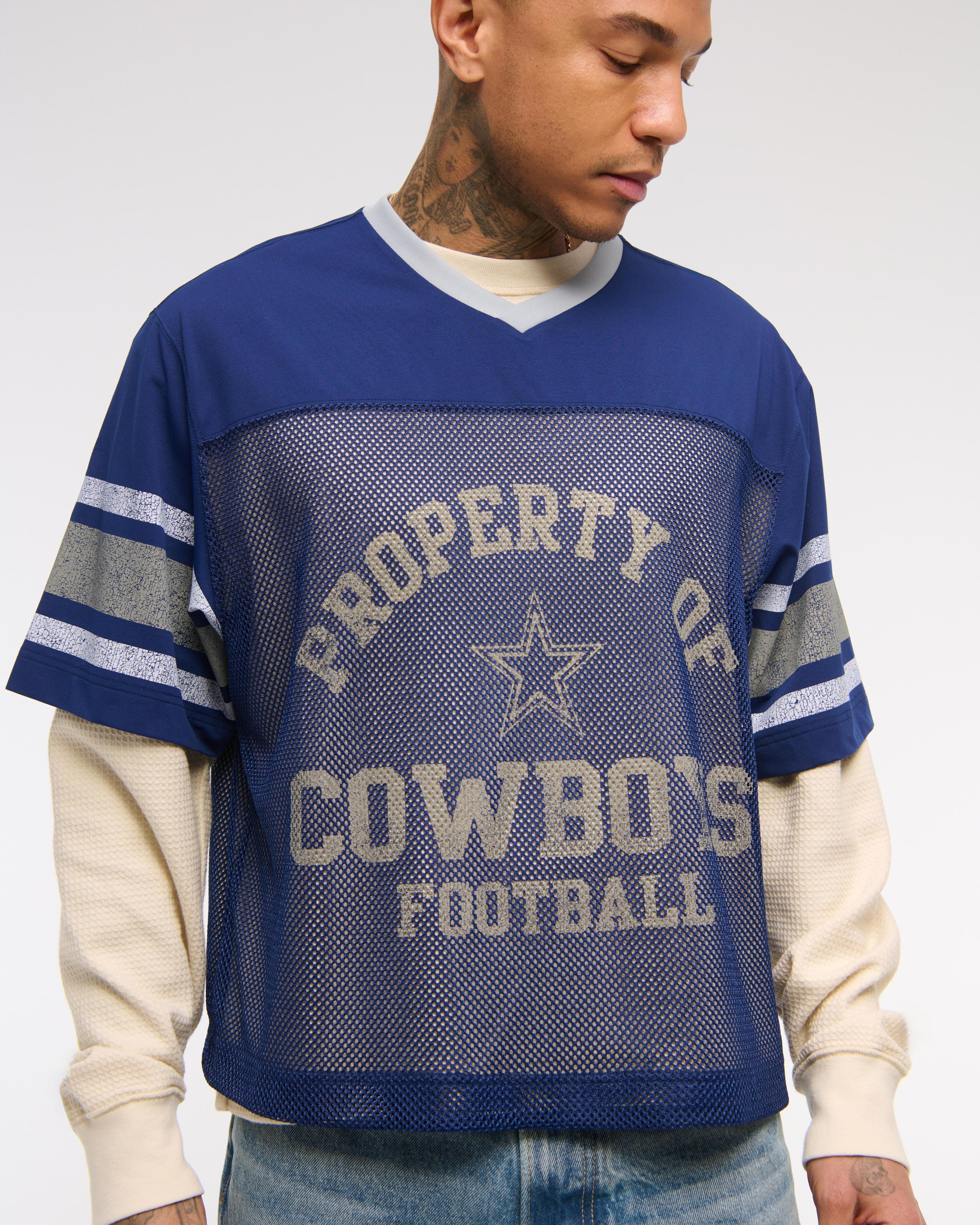 Dallas Cowboys Cropped Mesh Tee Product Image