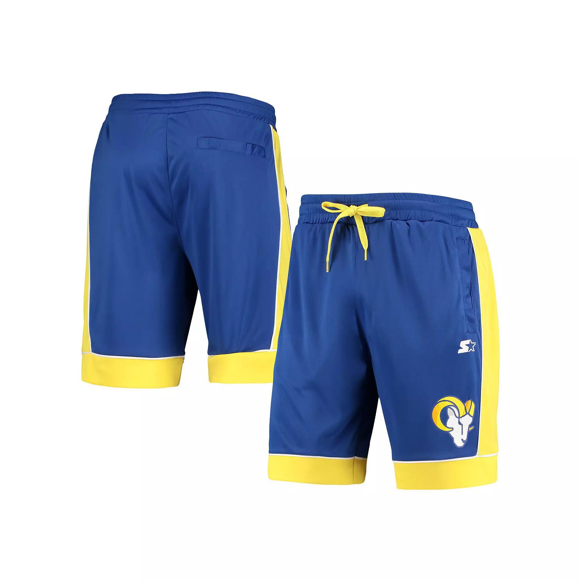 Men's Starter Royal/Gold Los Angeles Rams Fan Favorite Fashion Shorts, Size: Large, Blue Product Image