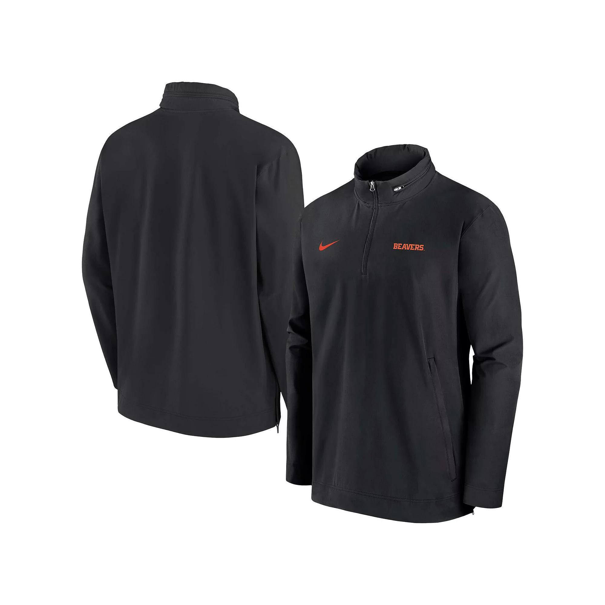 Mens Nike Oregon State Beavers 2024 Sideline Coach Quarter-Zip Hoodie Jacket Product Image