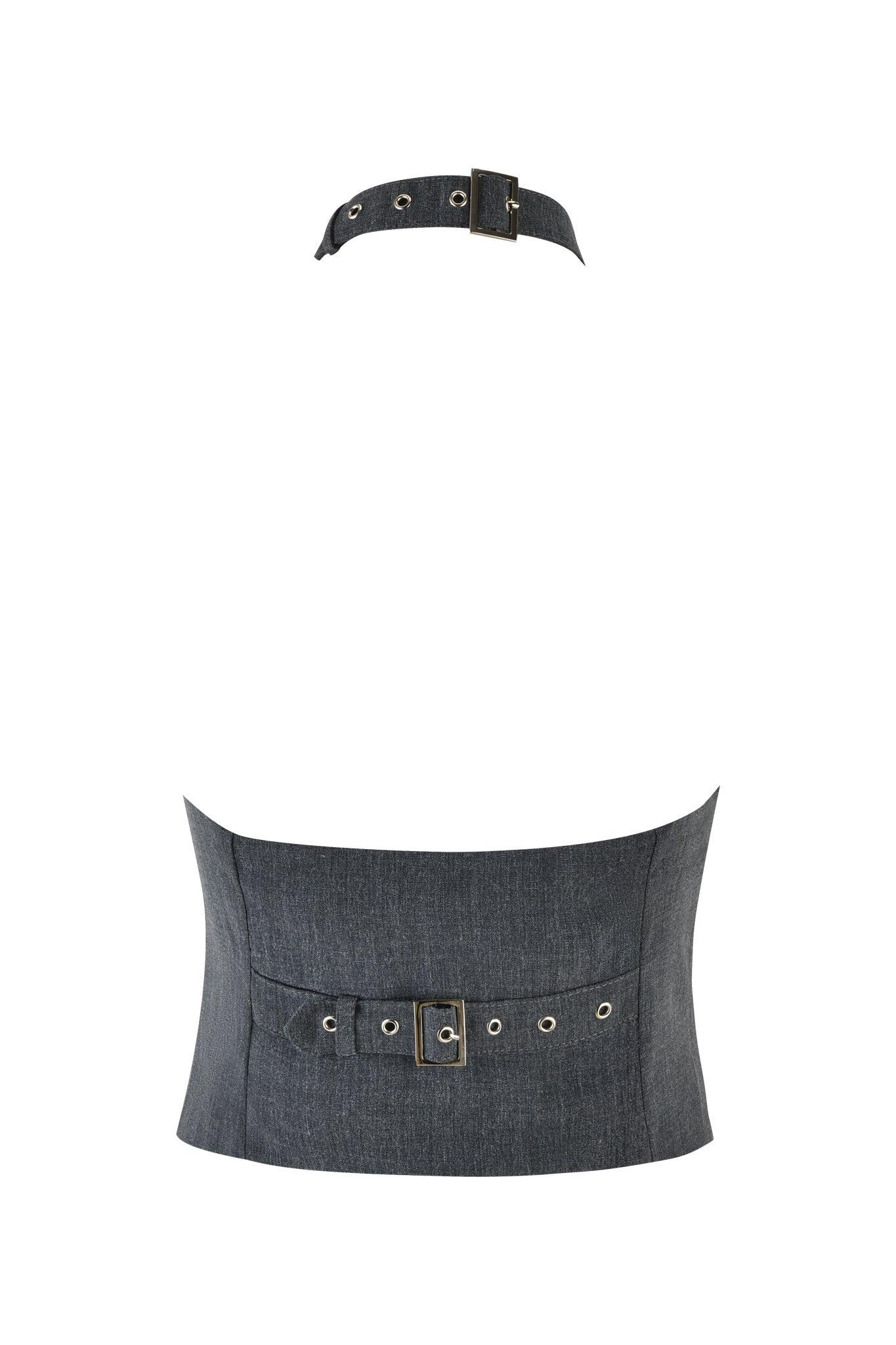 ADRIETTE TOP - GREY Product Image