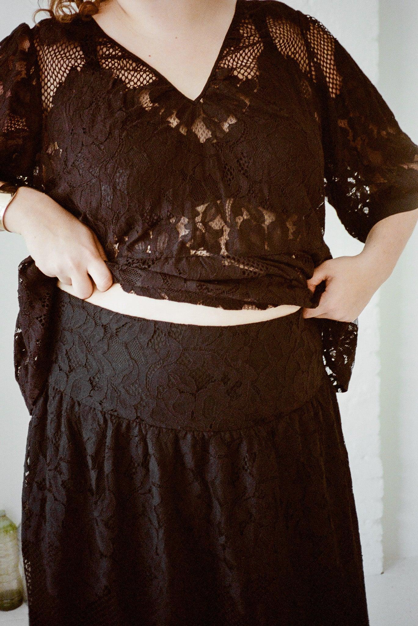 Lulu Skirt - Midnight Lace Product Image