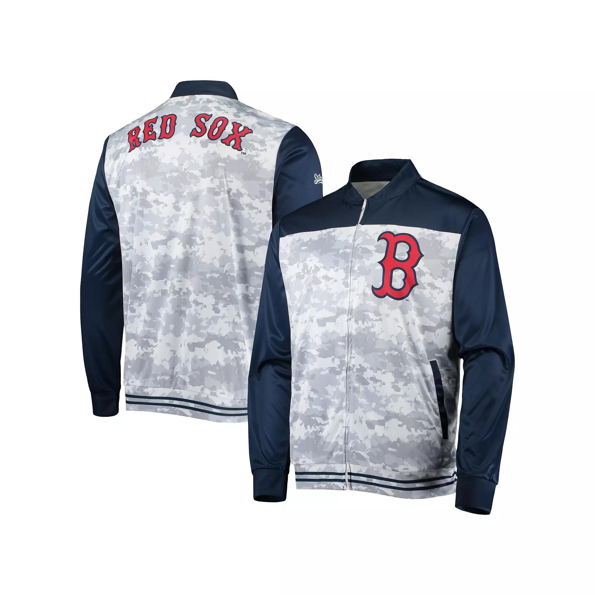Men's Stitches Navy Boston Red Sox Camo Full-Zip Jacket,  Product Image
